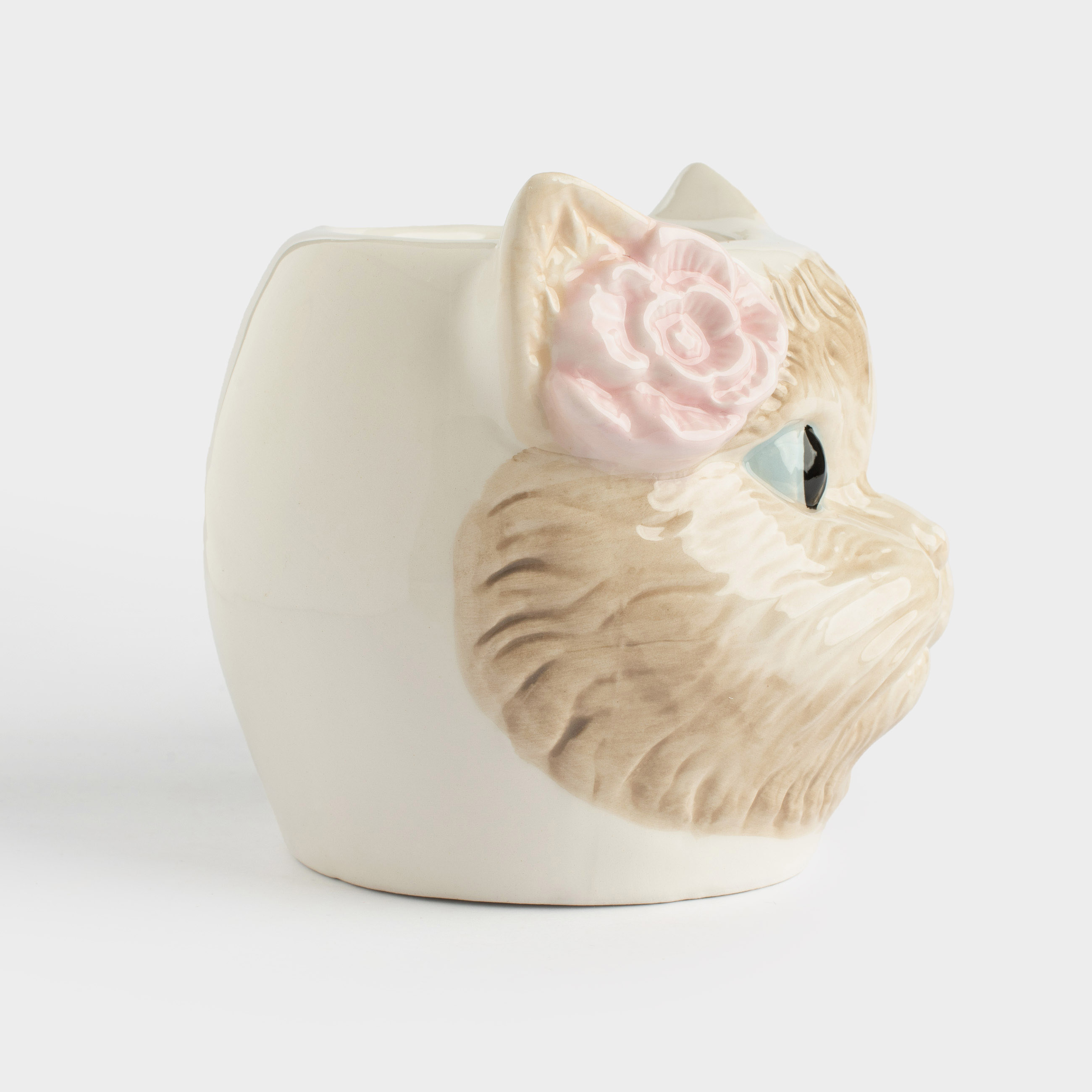 Саптыаяқ, 480 мл, керамика, сүт түстес сарғылт-қоңыр, Мысық, Cat, image-3