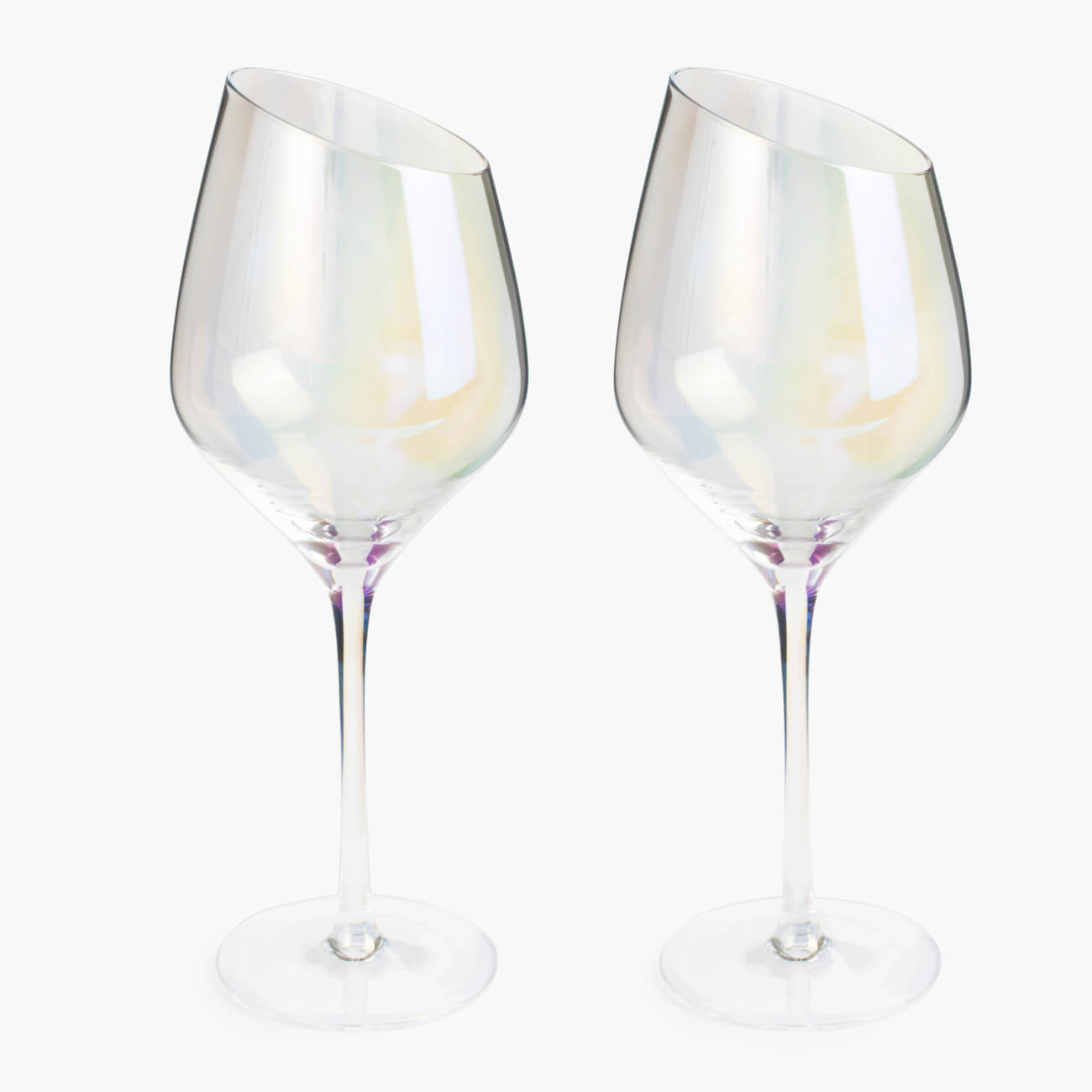 Бокал для белого вина, 460 мл, 4 шт, стекло, перламутр, Charm L polar изображение № 1