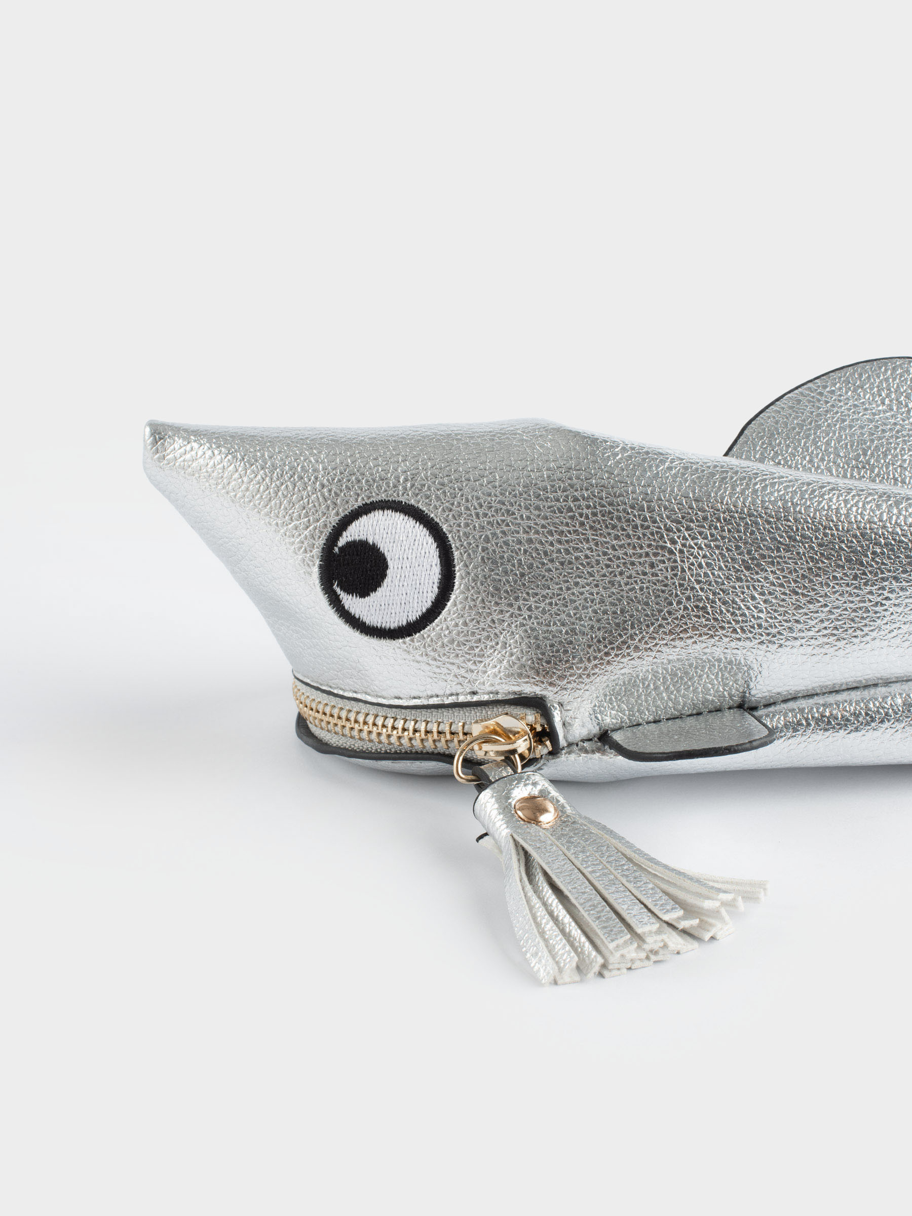 Пенал, 25х9 см, полиуретан, серебристый, Акула, Aquatic animals, image-1