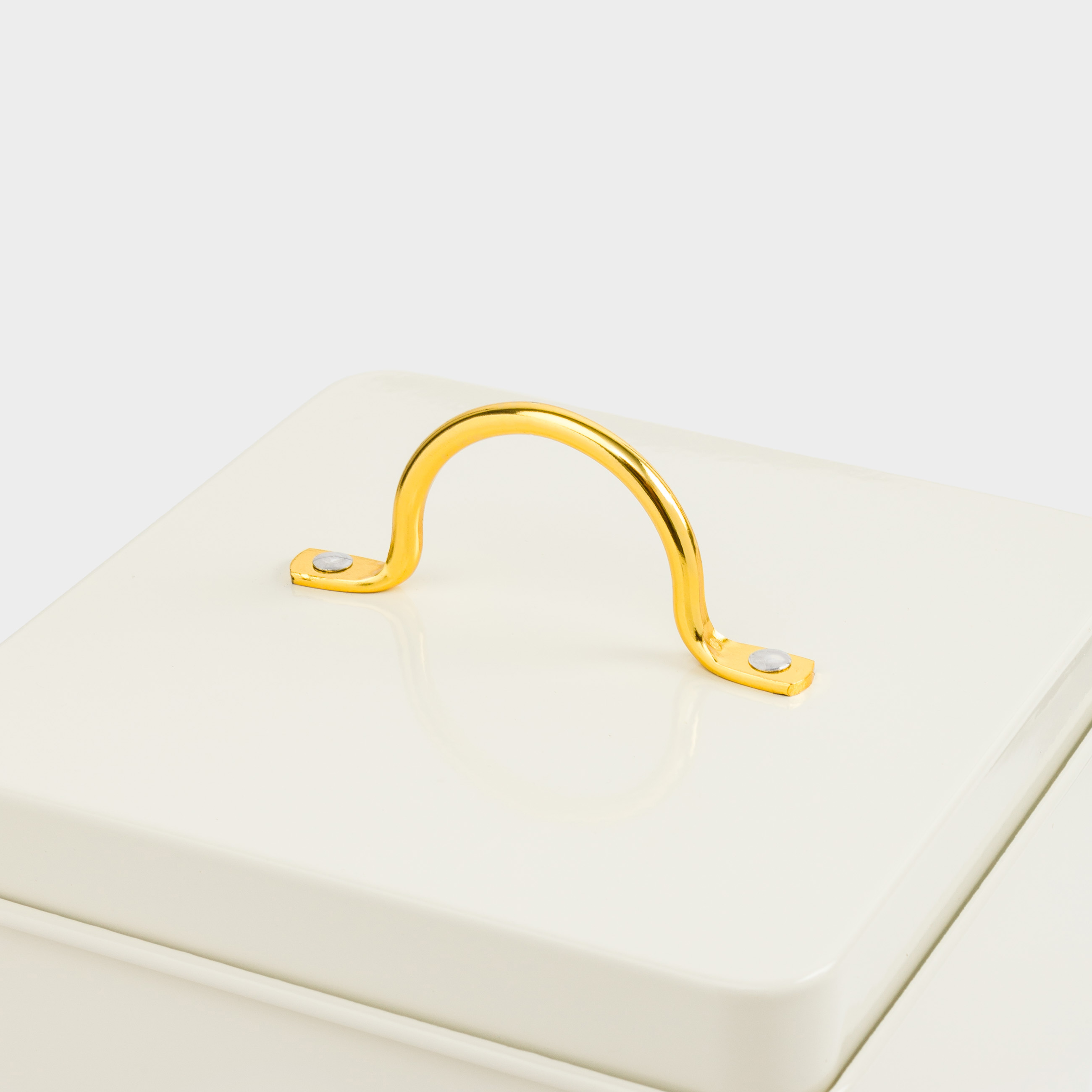 Контейнер для стирального порошка, 3 л, металл, белый, Compact gold, image-3