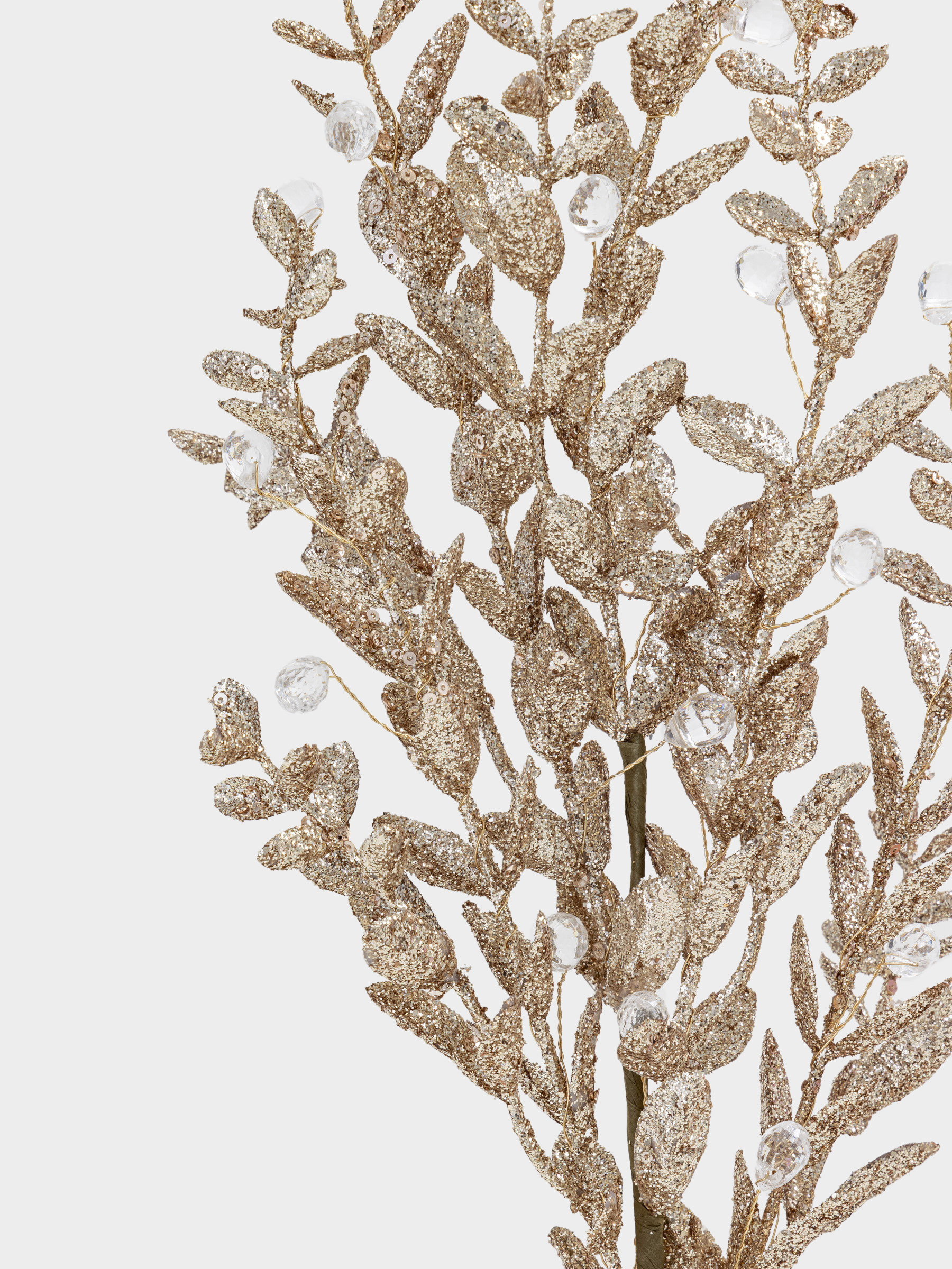 Ветка декоративная, 73 см, пластик, Золотистые листья, Sparkle decor, image-3