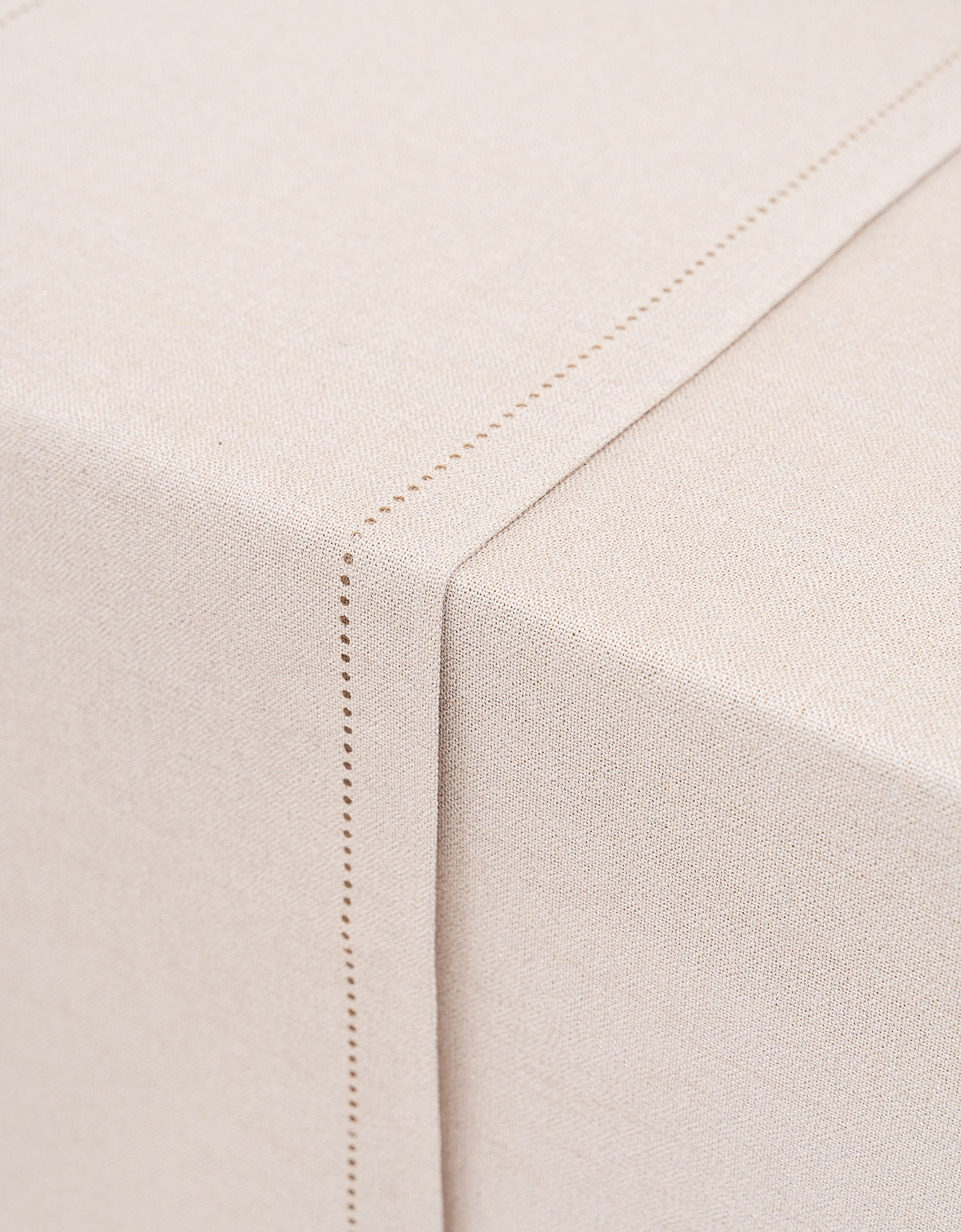 Дорожка настольная, 40х160 см, полиэстер, серебристо-кремовая, Hemstitch, image-4