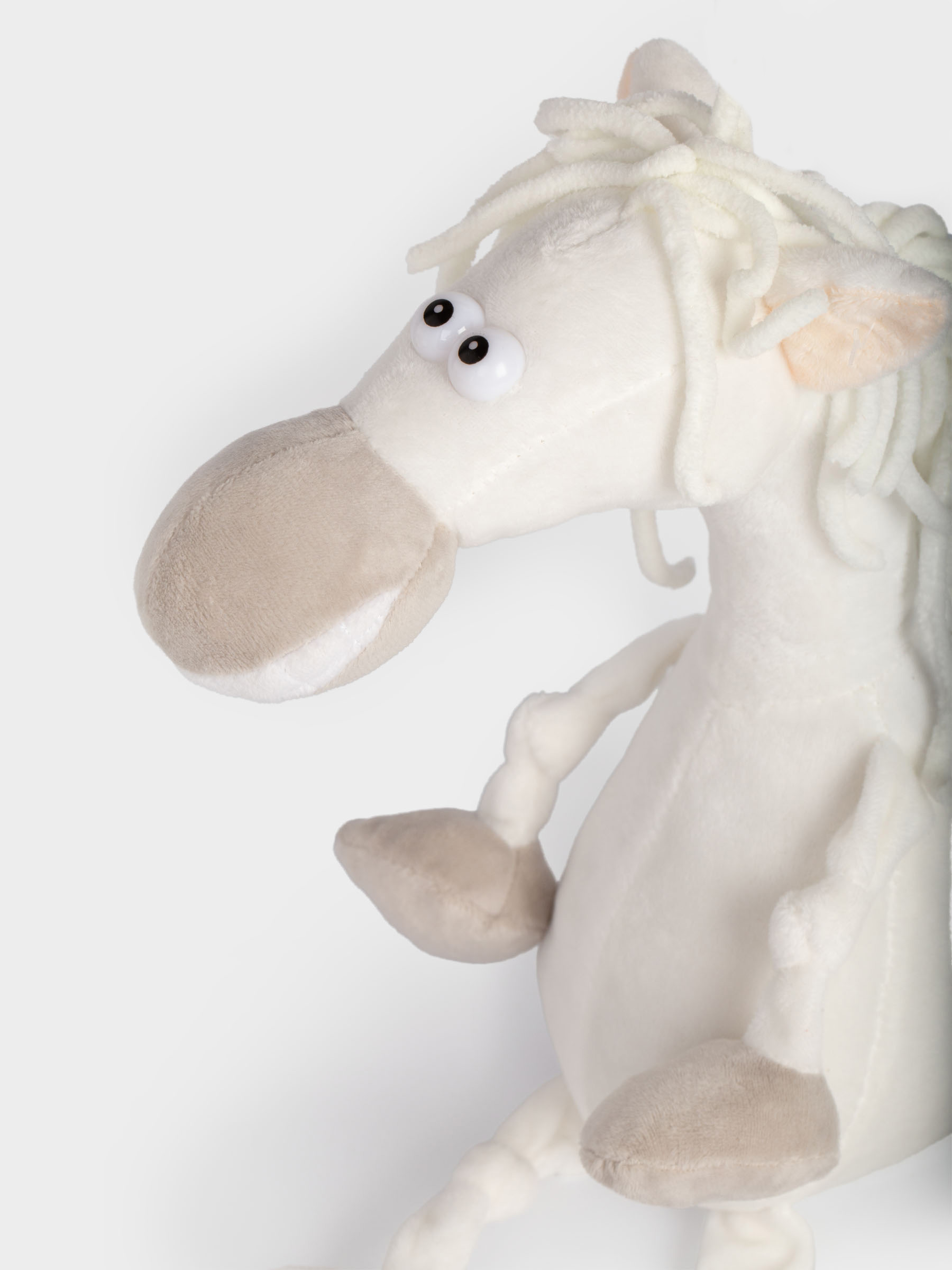 Ойыншық, 45 см, жұмсақ, полиэстер, ақ, Жылқы, Horse toy, image-6