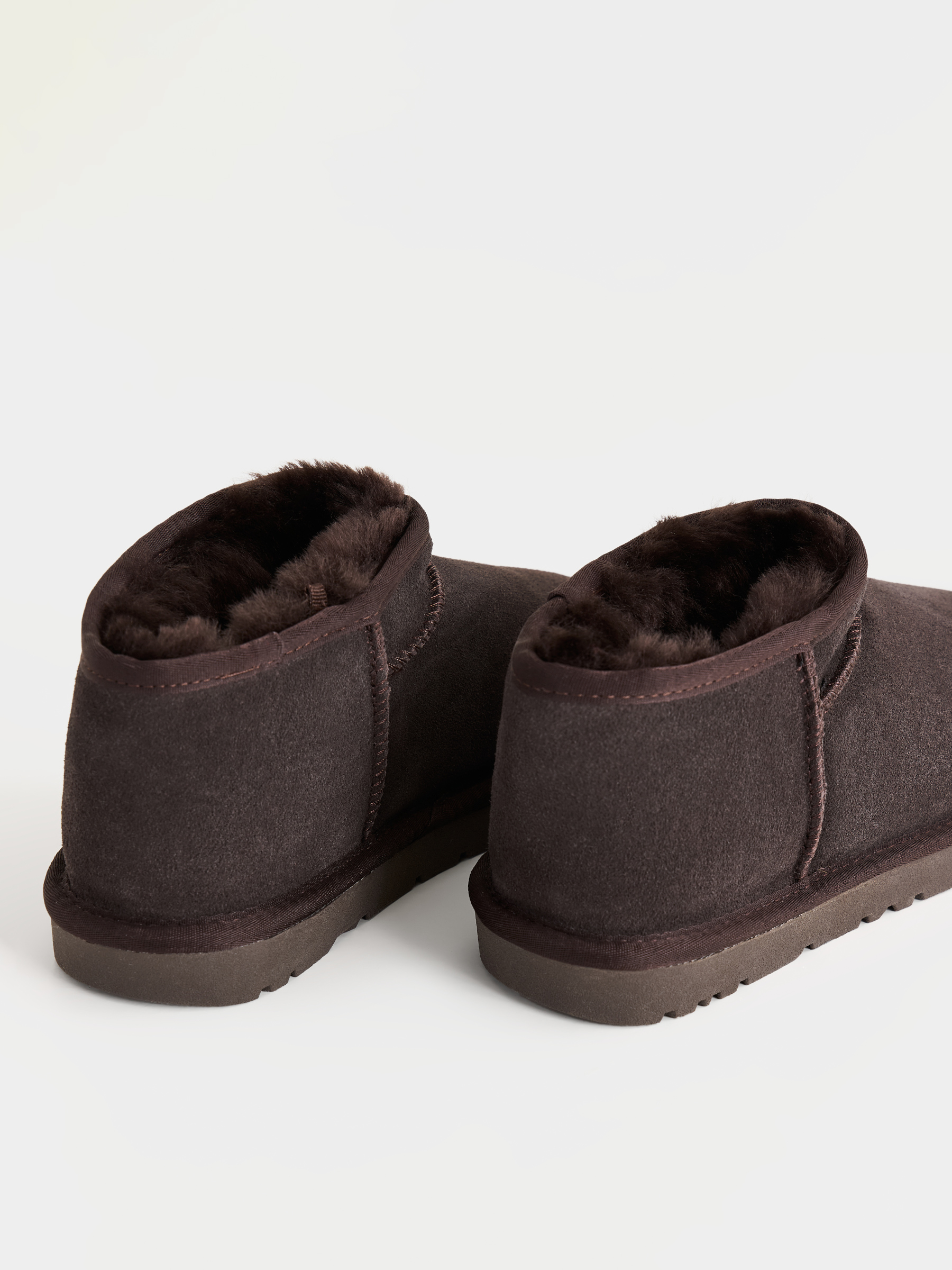 Угги женские, р. 37, замша/шерсть, коричневые, Suede, image-3