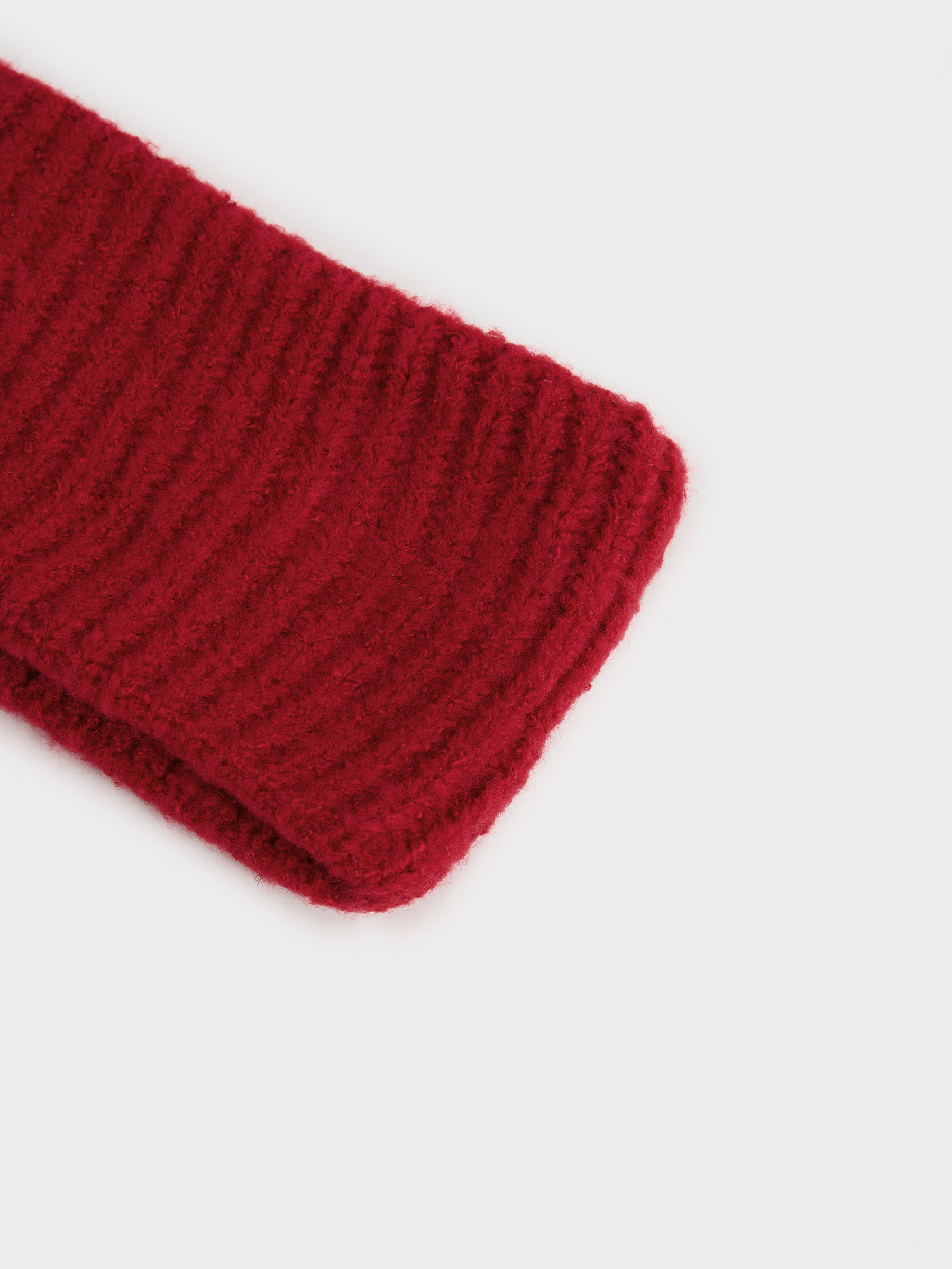 Повязка на голову женская, единый размер, акрил/полиэстер, красная, Knitting, image-1