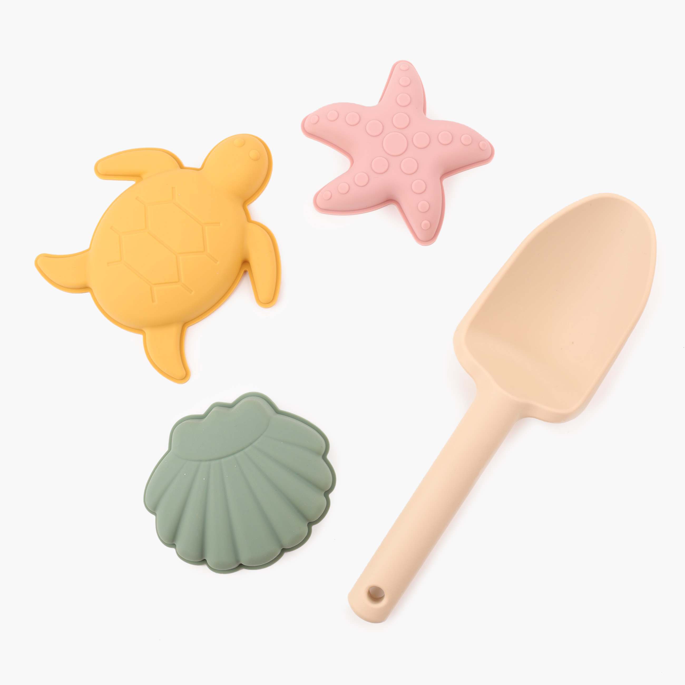Набор игровой для песка, 4 пр, силикон, цветной, Sunny, image-1