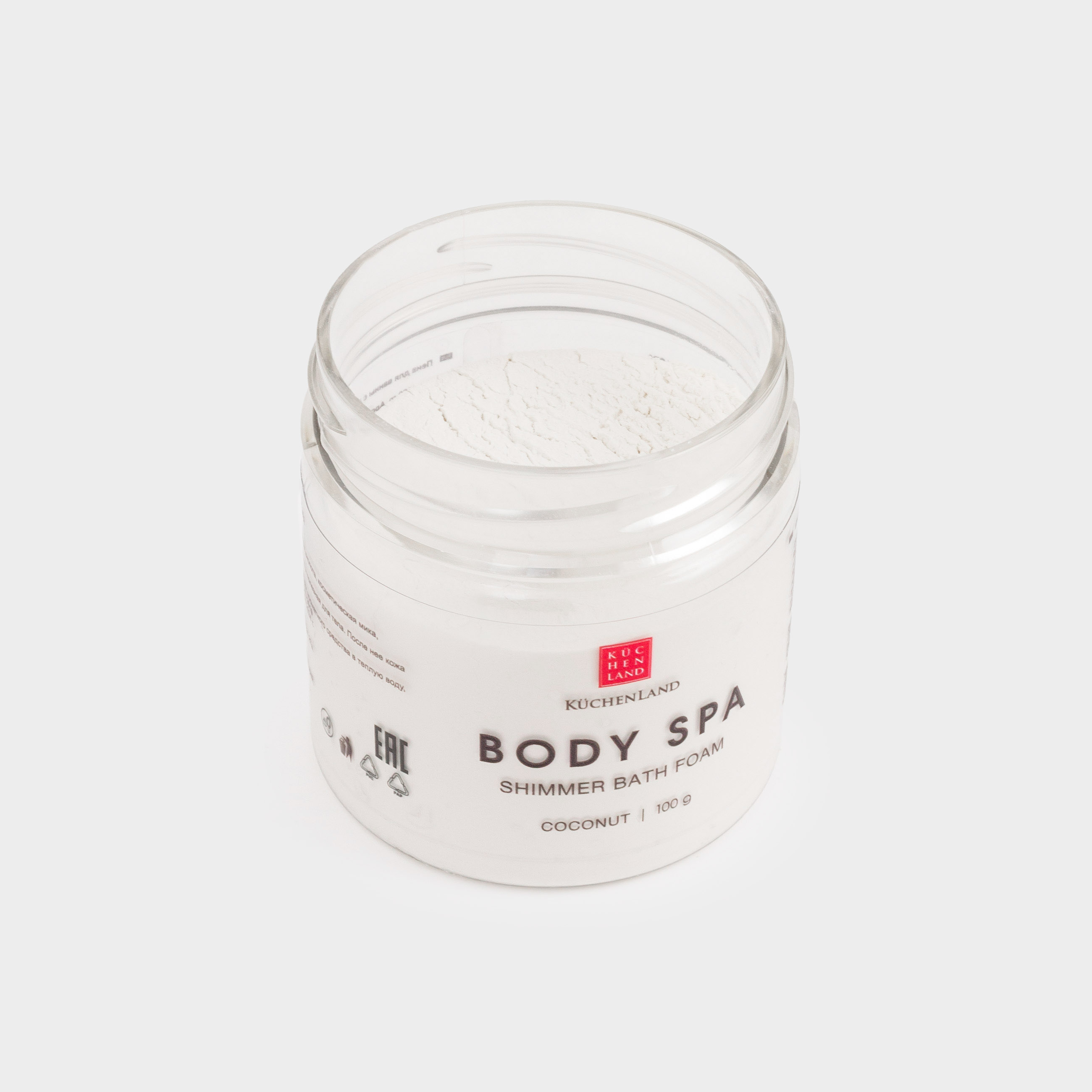 Пена для ванны, 100 гр, с шиммером, Кокос, Молочная ванна, Body spa, image-2