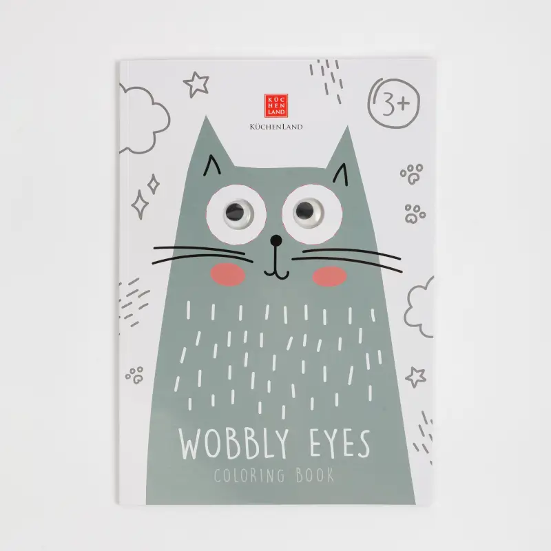 Раскраска, 29х21 см, 24 л, бумага, Кот, Grey cat ,image-0