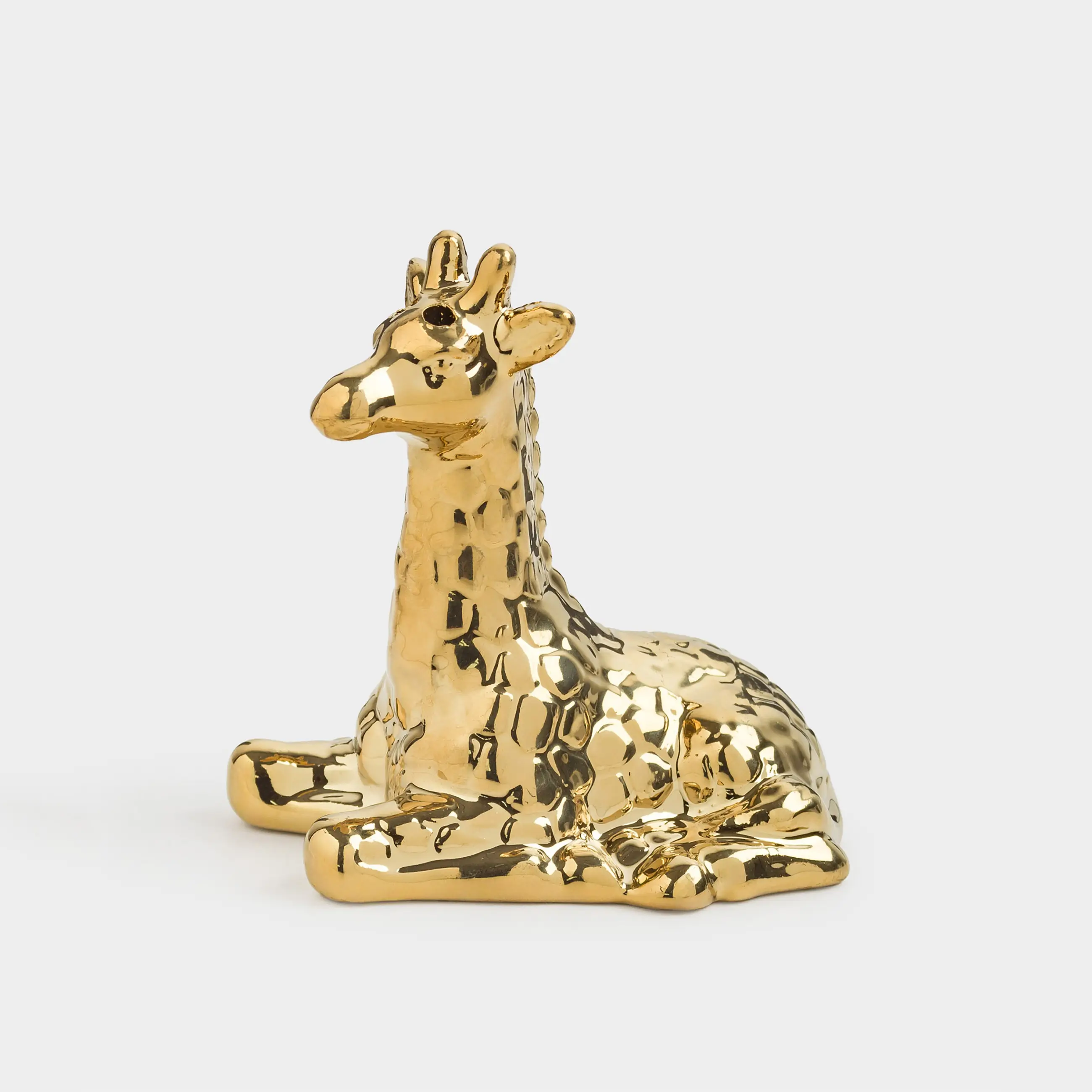 Тұз немесе бұрышқа арналған ыдыс, 9 см, фарфор Р, алтын, Керік, Giraffe
