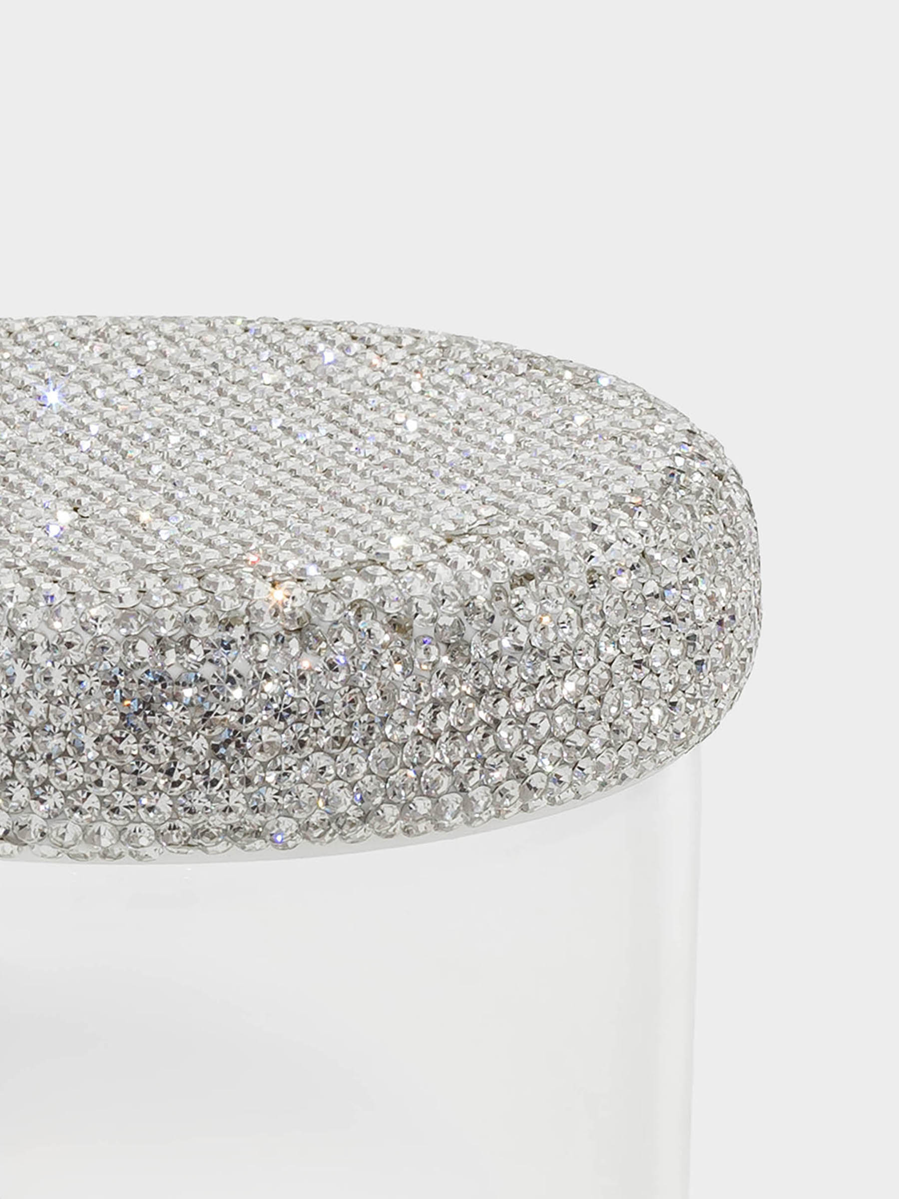 Емкость для хранения, 10х9 см, 450 мл, стекло Б/стразы, Crystal shine, image-2