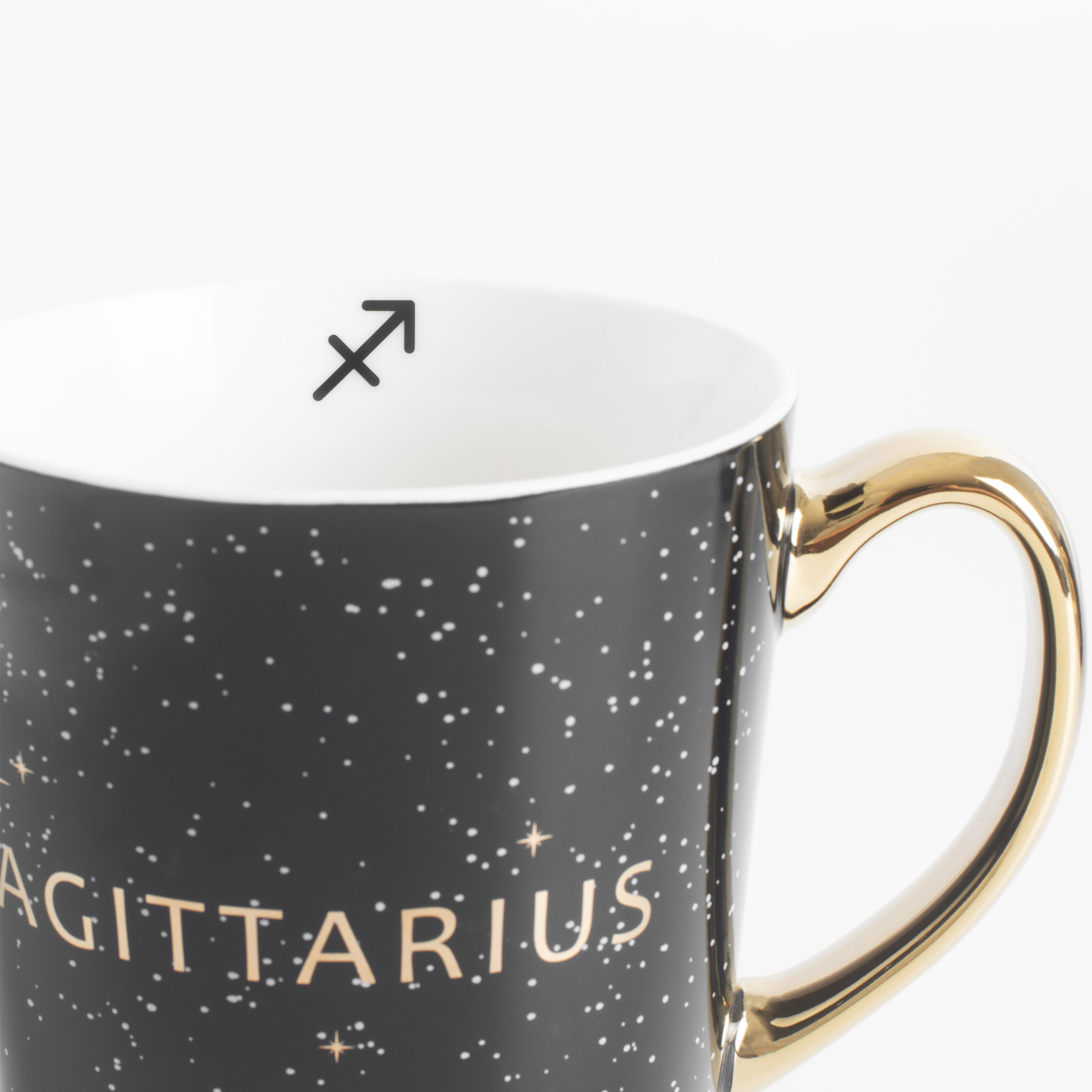 Кружка, 500 мл, фарфор N, черно-золотистая, Стрелец, Zodiac, image-5