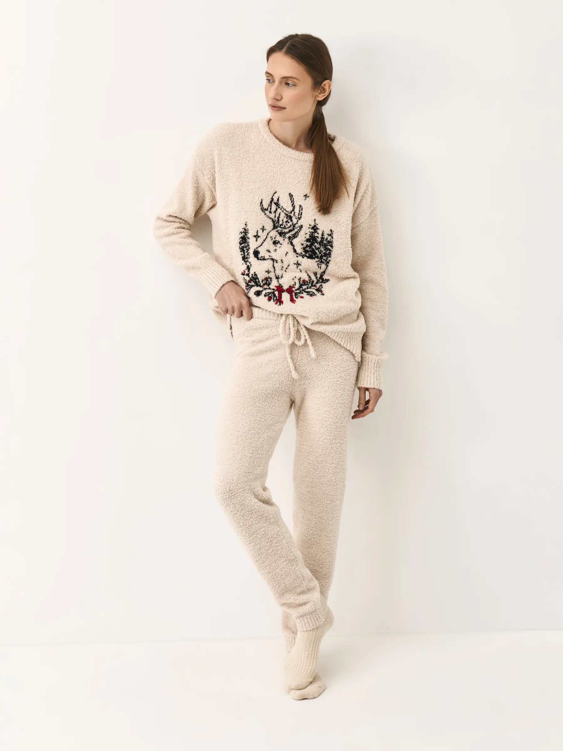 Әйелдер шалбары, үйге арналған, өлшемі L, полиэстер, сарғылт-қоңыр, Aimi