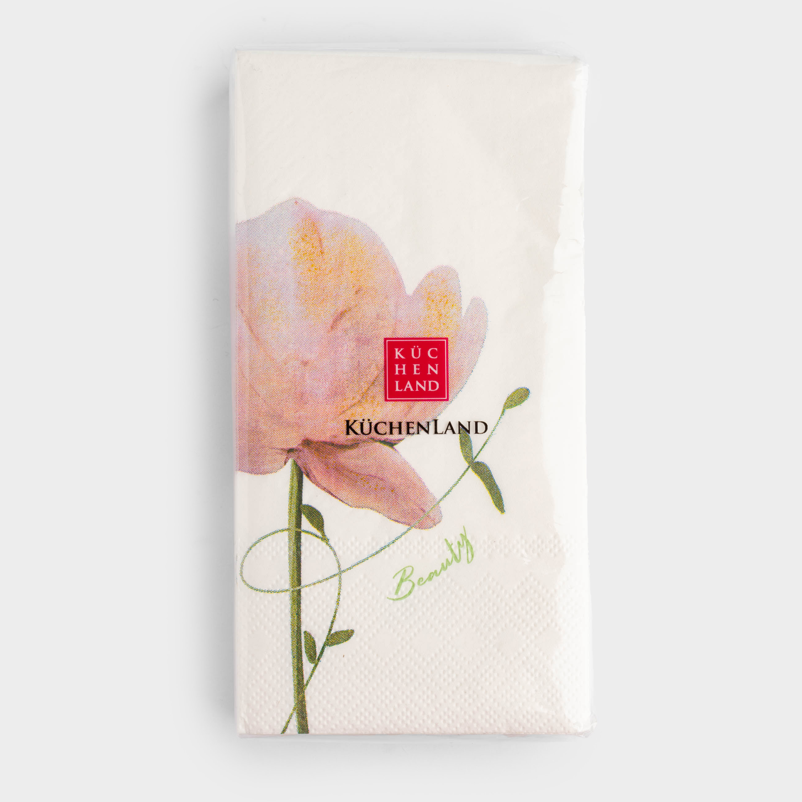 Салфетки бумажные, 33х33 см, 20 шт, прямоугольные, белые, Пион, Peony gold, image-2