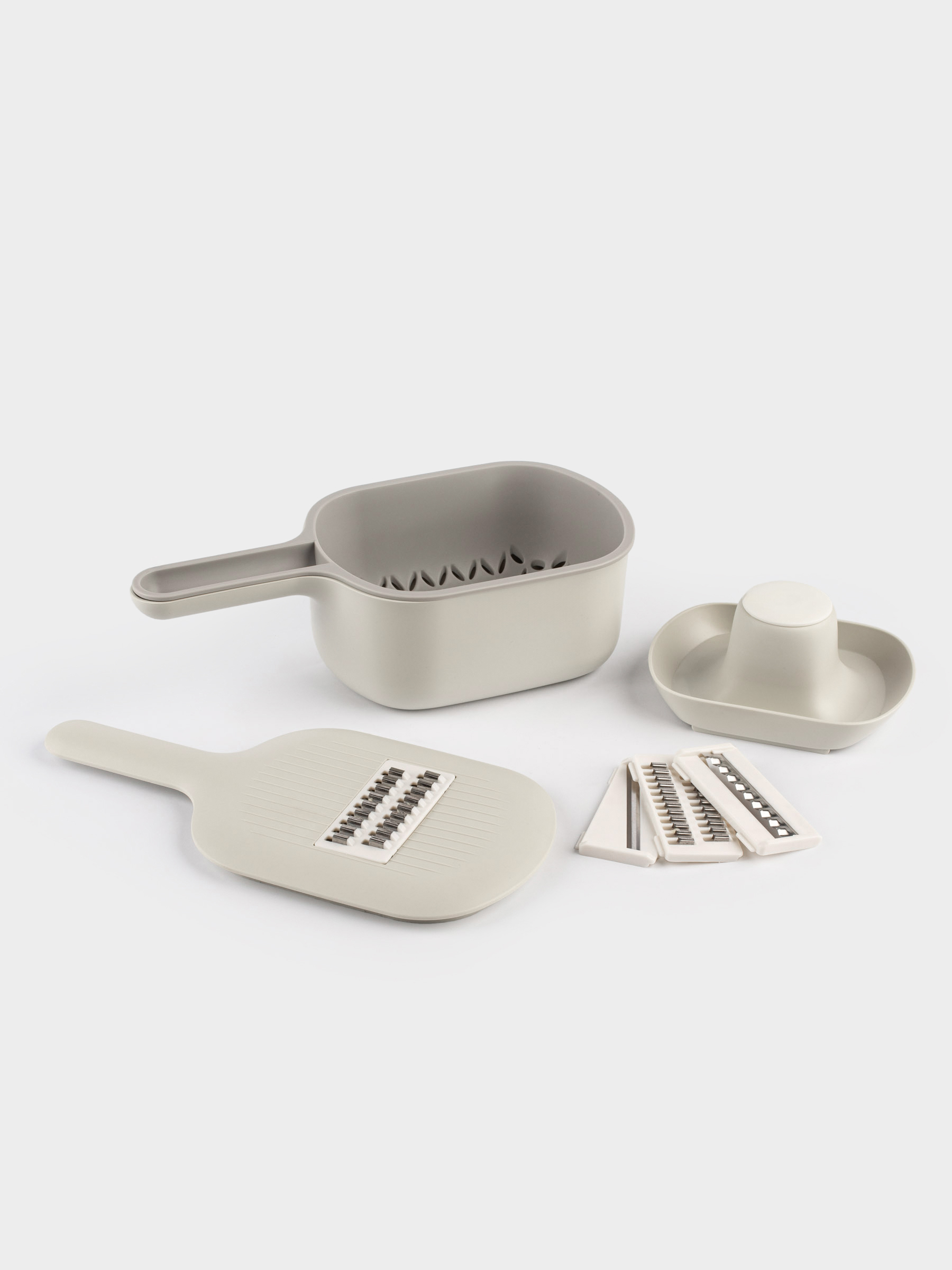 Үккіш, 29х14 см, 4 саптама, контейнері бар, тұтқасы бар, пластик/Болат, сұр, Matto, image-5