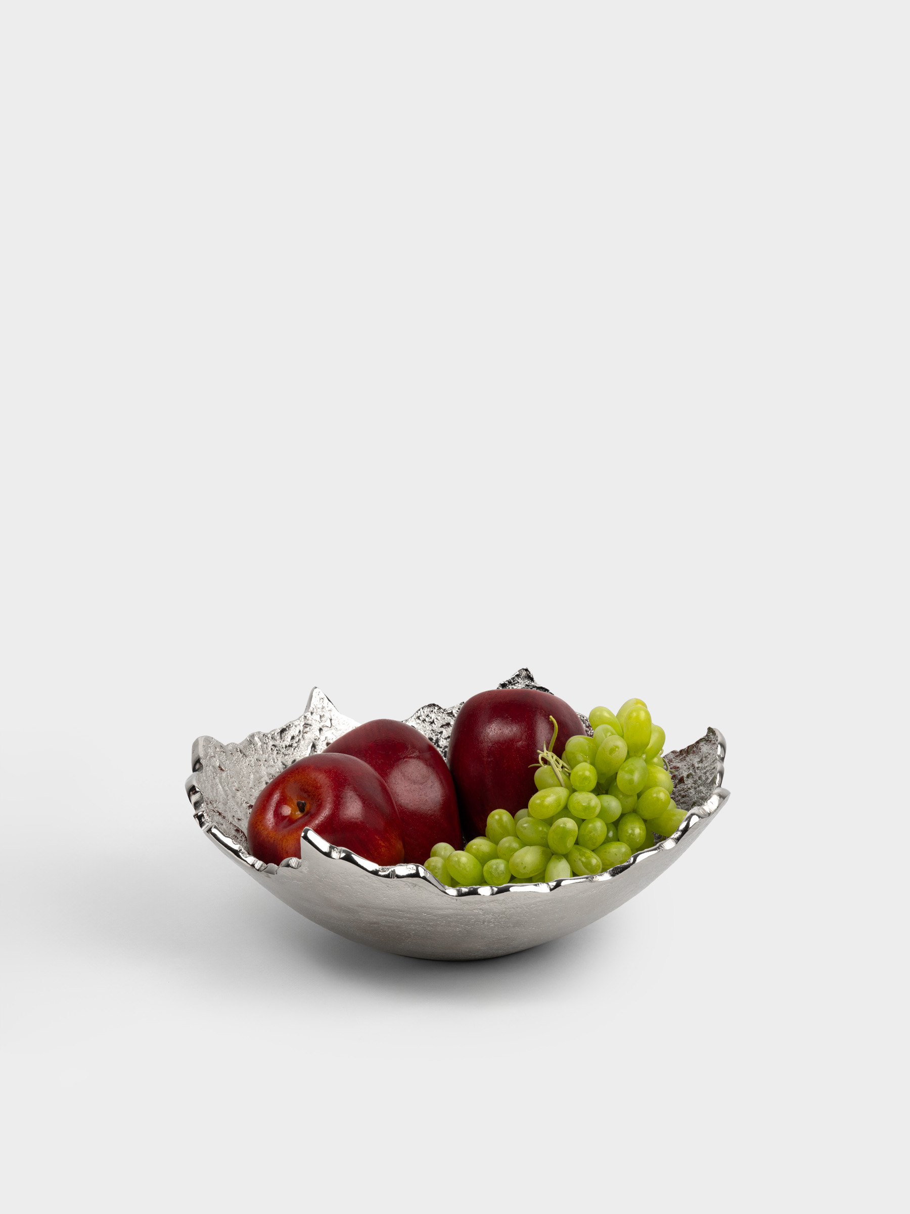 Ваза для фруктов, 31x10 см, металл, серебристая, Острые края, Fantastic, image-6