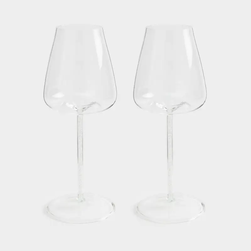 Бокал для красного вина, 450 мл, 2 шт, стекло Б/стразы, Sorento crystal, image-0