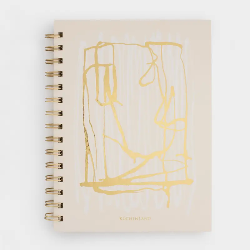 Блокнот для записей, 15х20 см, 70 л, на кольцах, картон, Картина, Stationery