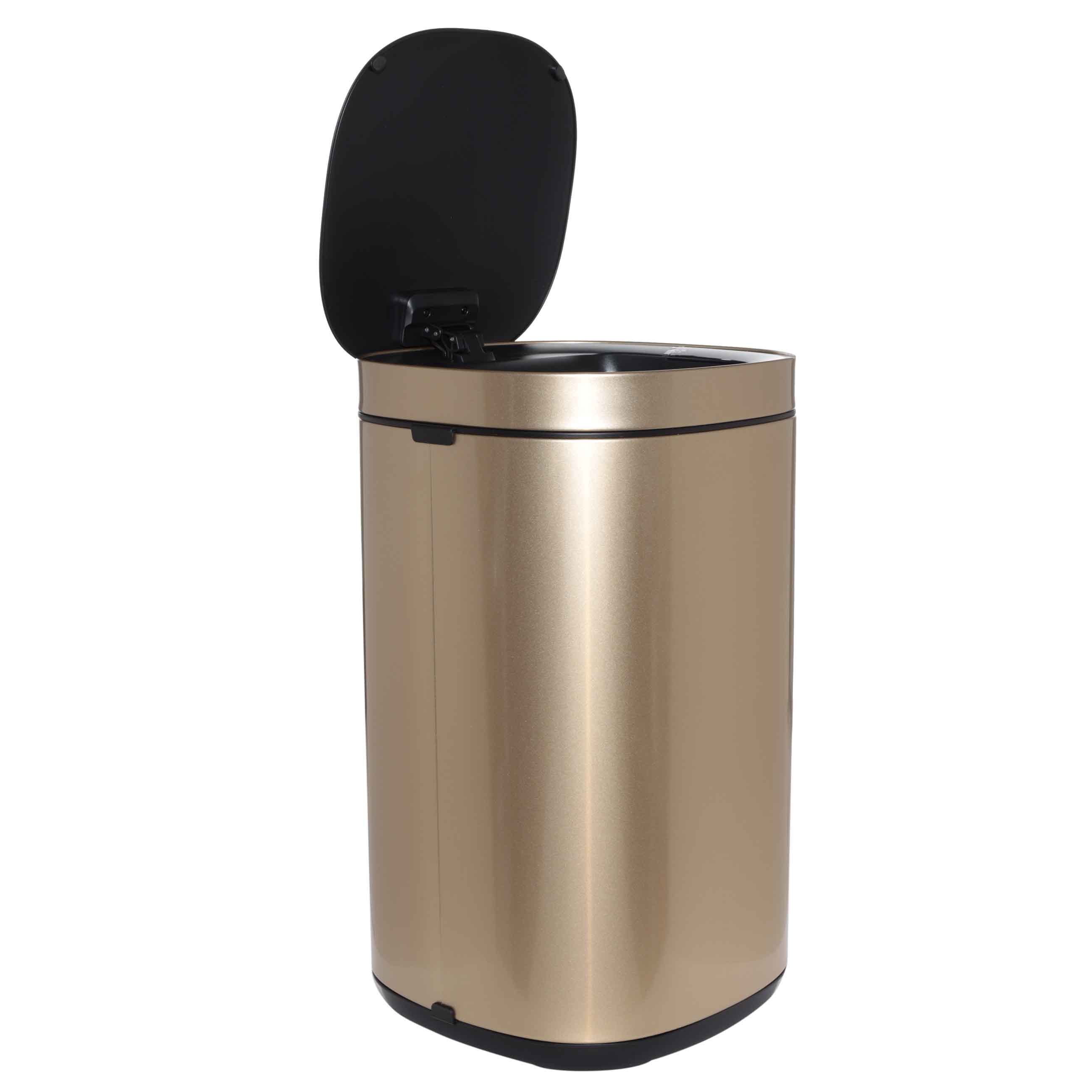Ведро для мусора, 30 л, сенсорное, сталь/пластик, золотистое, Sensor bin, image-2