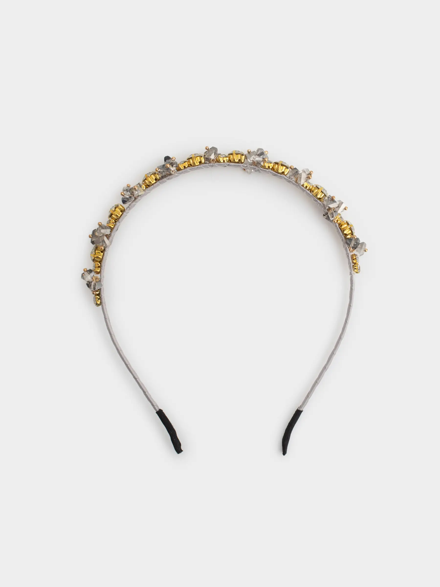 Тоғыншақ, 17х15 см, шыны/металл, күміс түстес, Кристалдар, Hair crystal