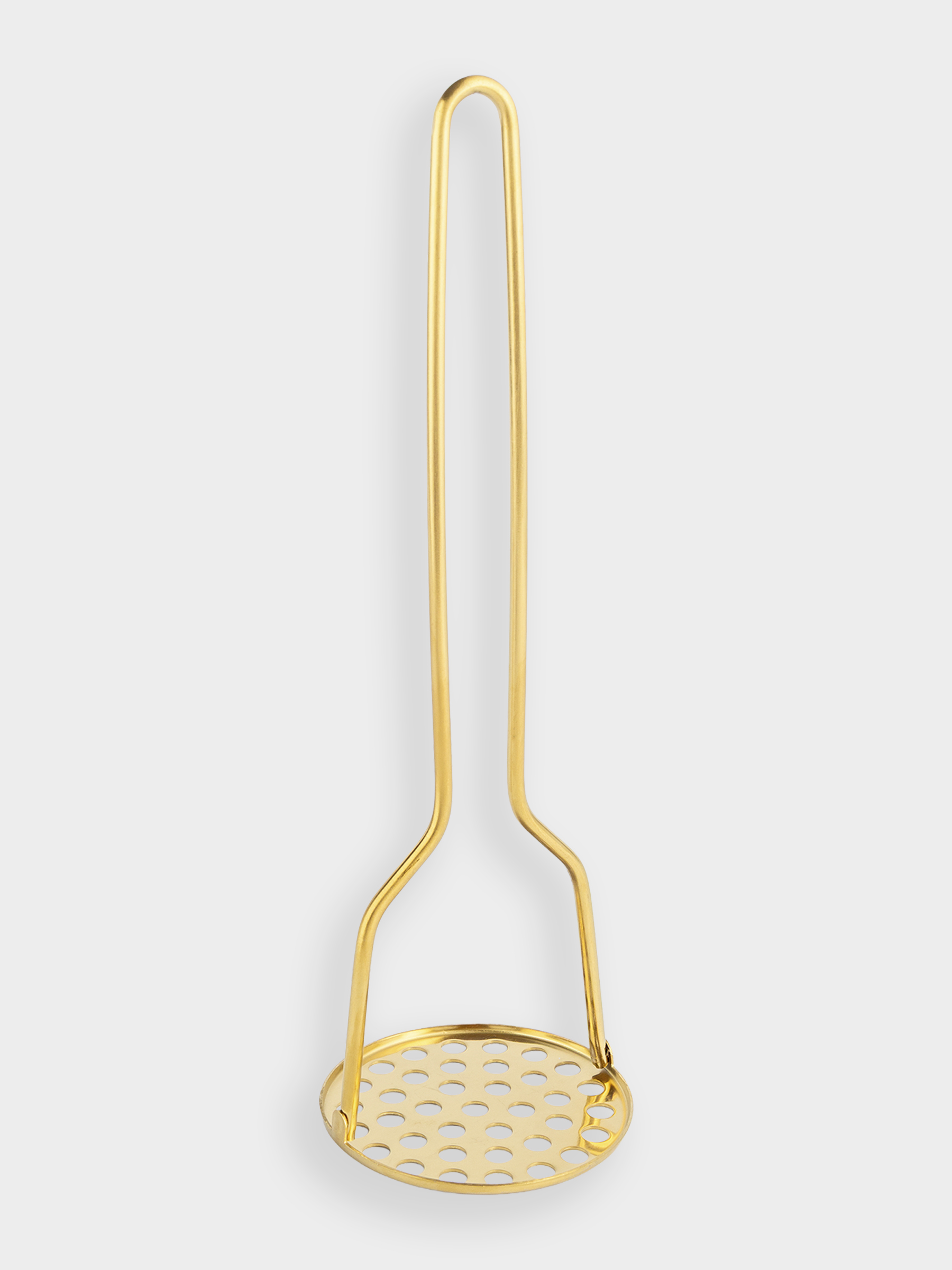 Пюреге арналған пресс, 28 см, болат, алтын, Device gold, image-3