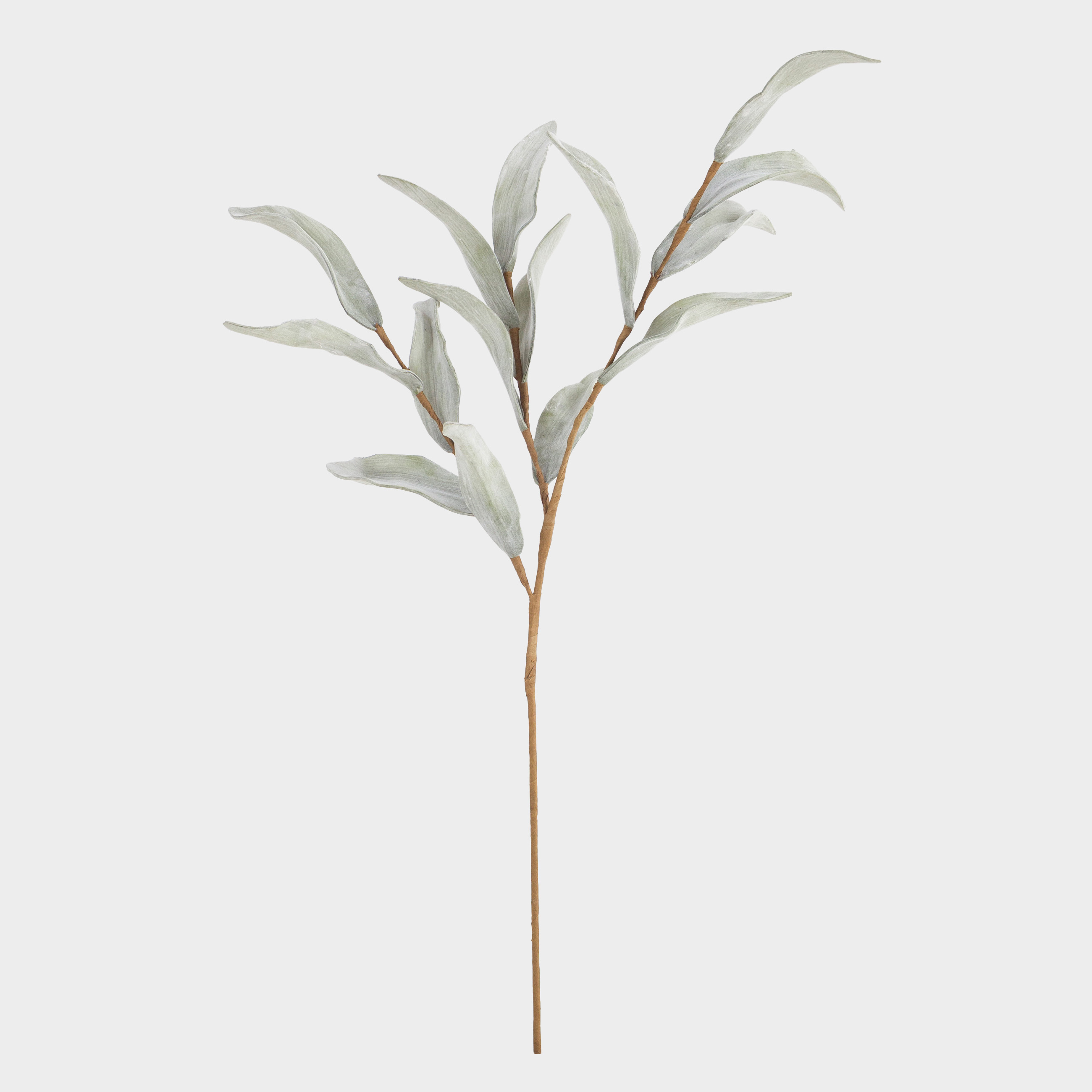 Сәндік бұтақ, 75 см, пенопласт/қағаз, Жасыл зәйтүн, Leafs decor, image-0