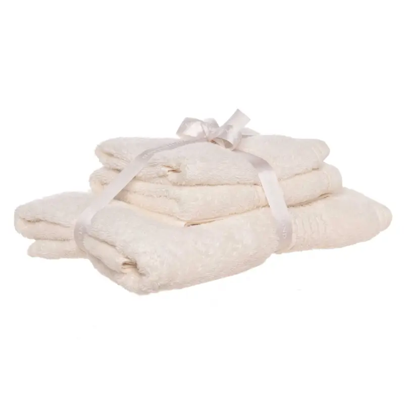 Комплект полотенец, 40х60/50х90/70х140 см, 3 шт, хлопок, молочный, Natural cotton ,image-0