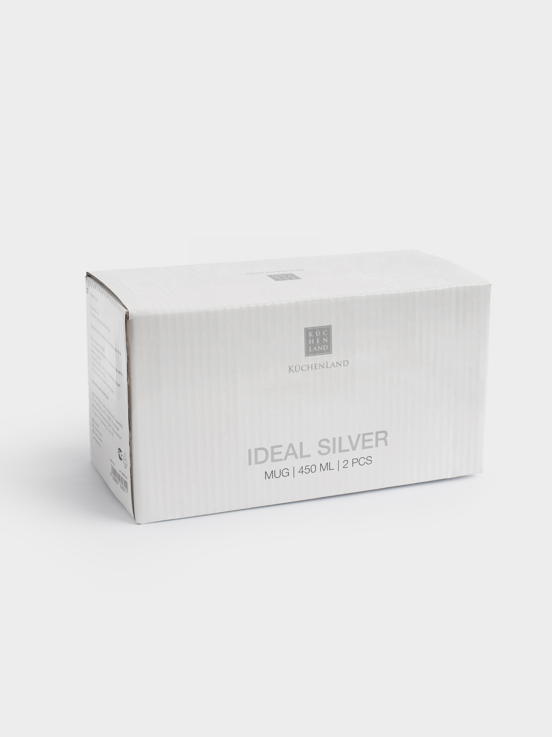 Шыныаяқ, 450 мл, 2 дана, фарфор F, ақ, Ideal silver, image-6