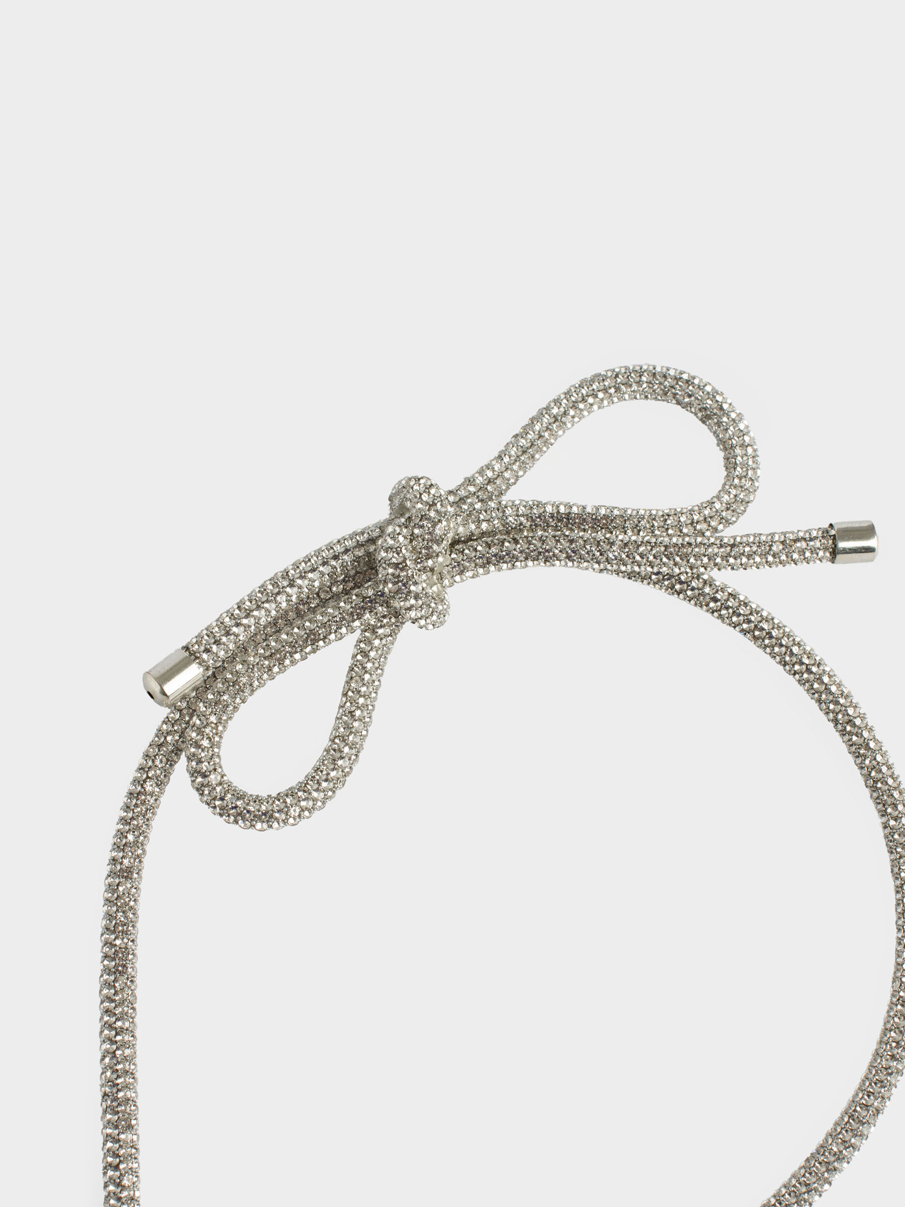 Ободок для волос, 12х14 см, металл/стразы, серебристый, Jewelry crystal, image-3