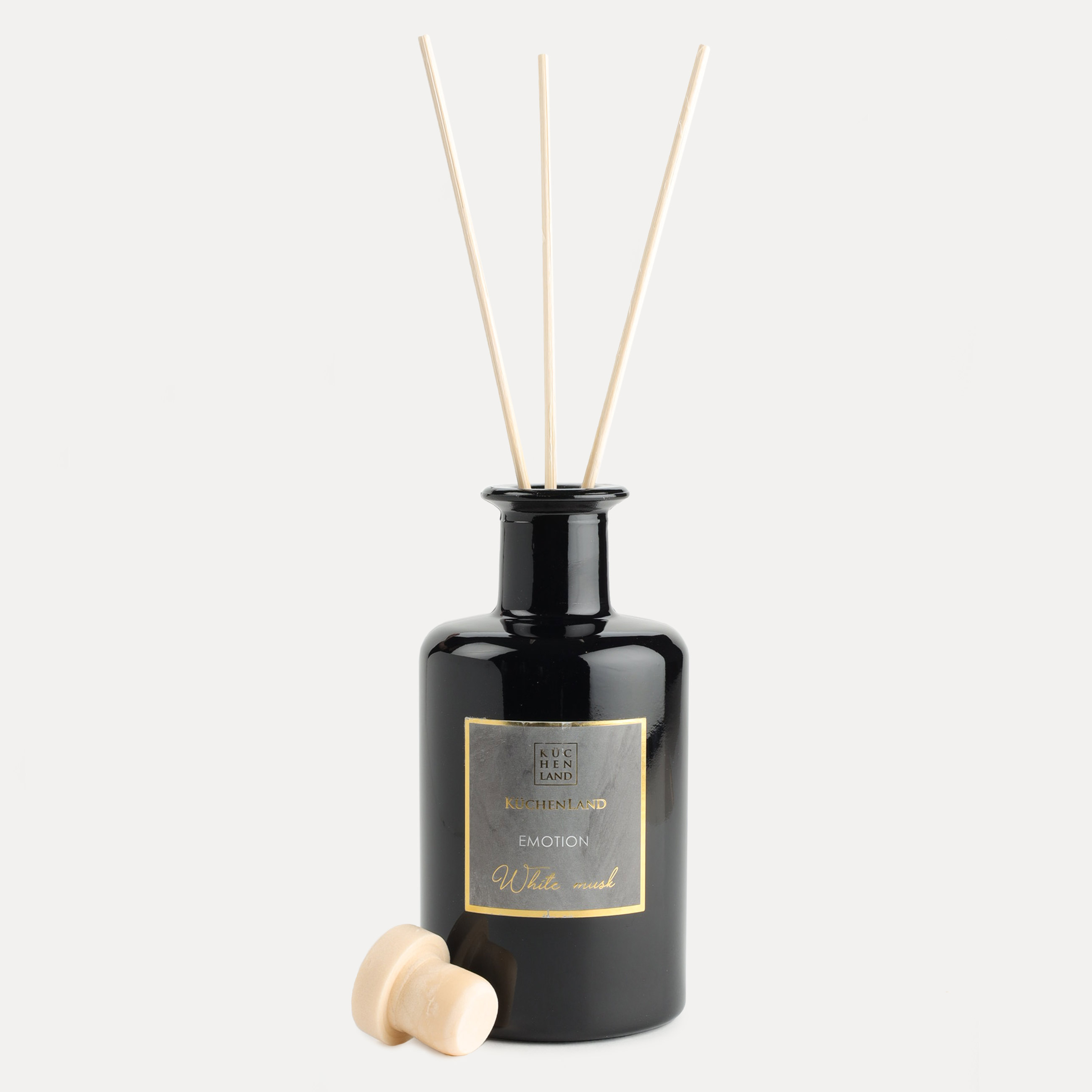 Ароматический диффузор, 230 мл, серый, White Musk, Emotion, image-1