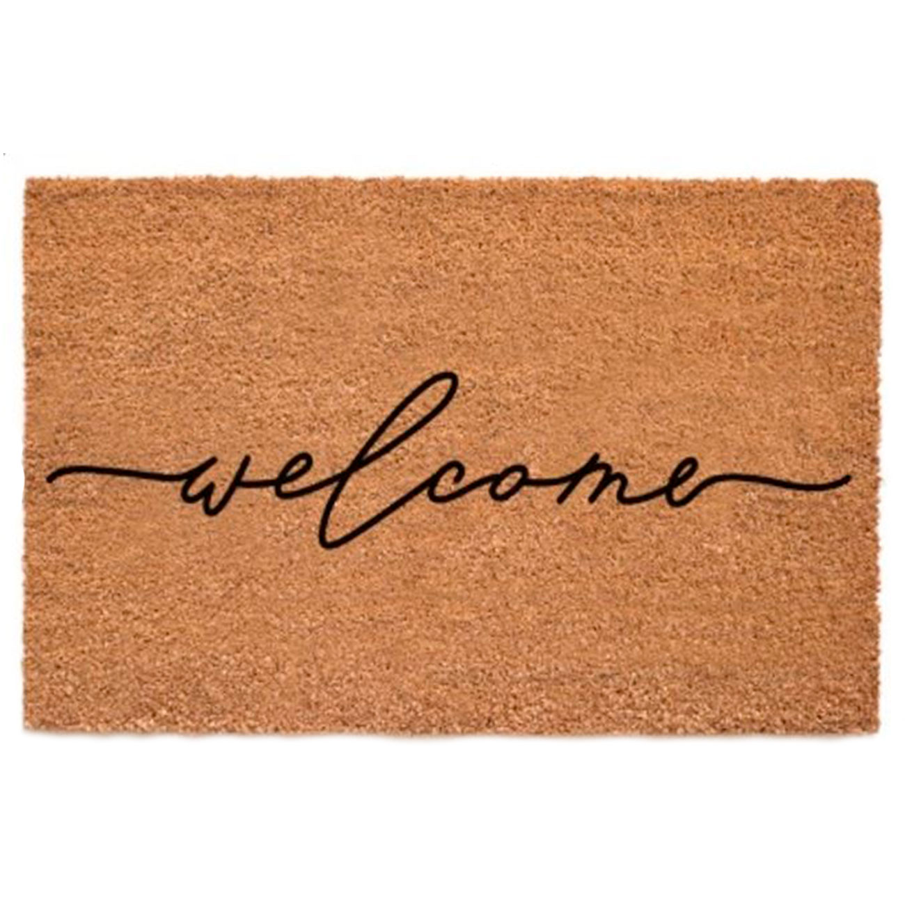 Есік алдындағы кілемше, 45х75 см, кокос / пвх, қоңыр, Welcome, Home deco, image-0