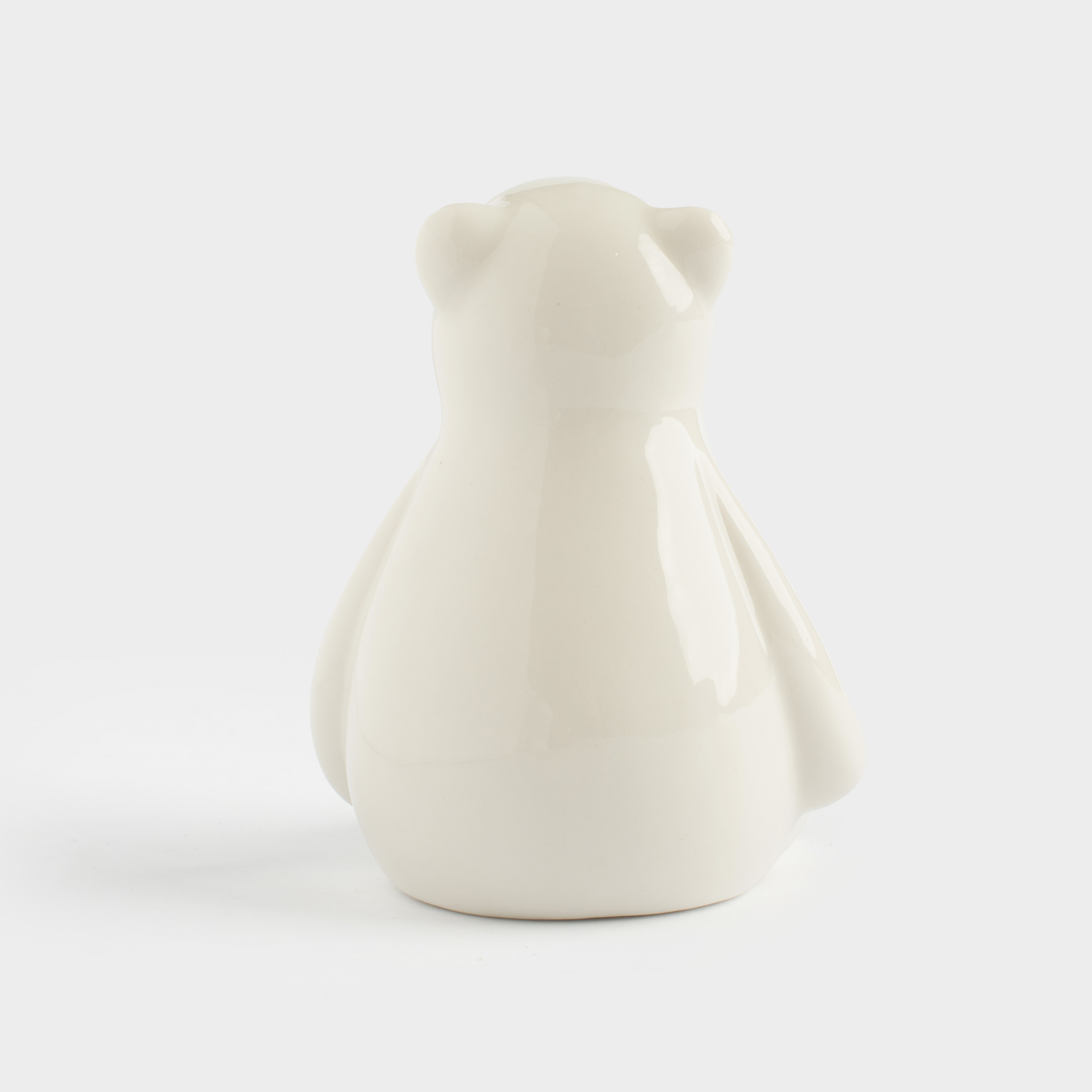 Статуэтка, 8 см, фарфор P, молочно-золотистая, Мишка, Bear, image-3