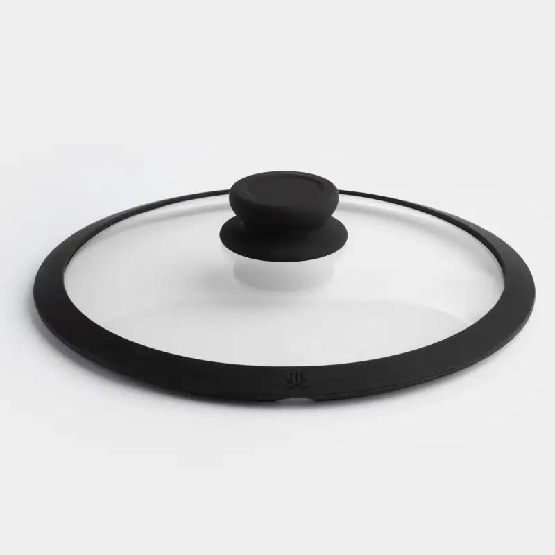 Крышка, 24 см, стекло Т/силикон, Solution accessory, image-0