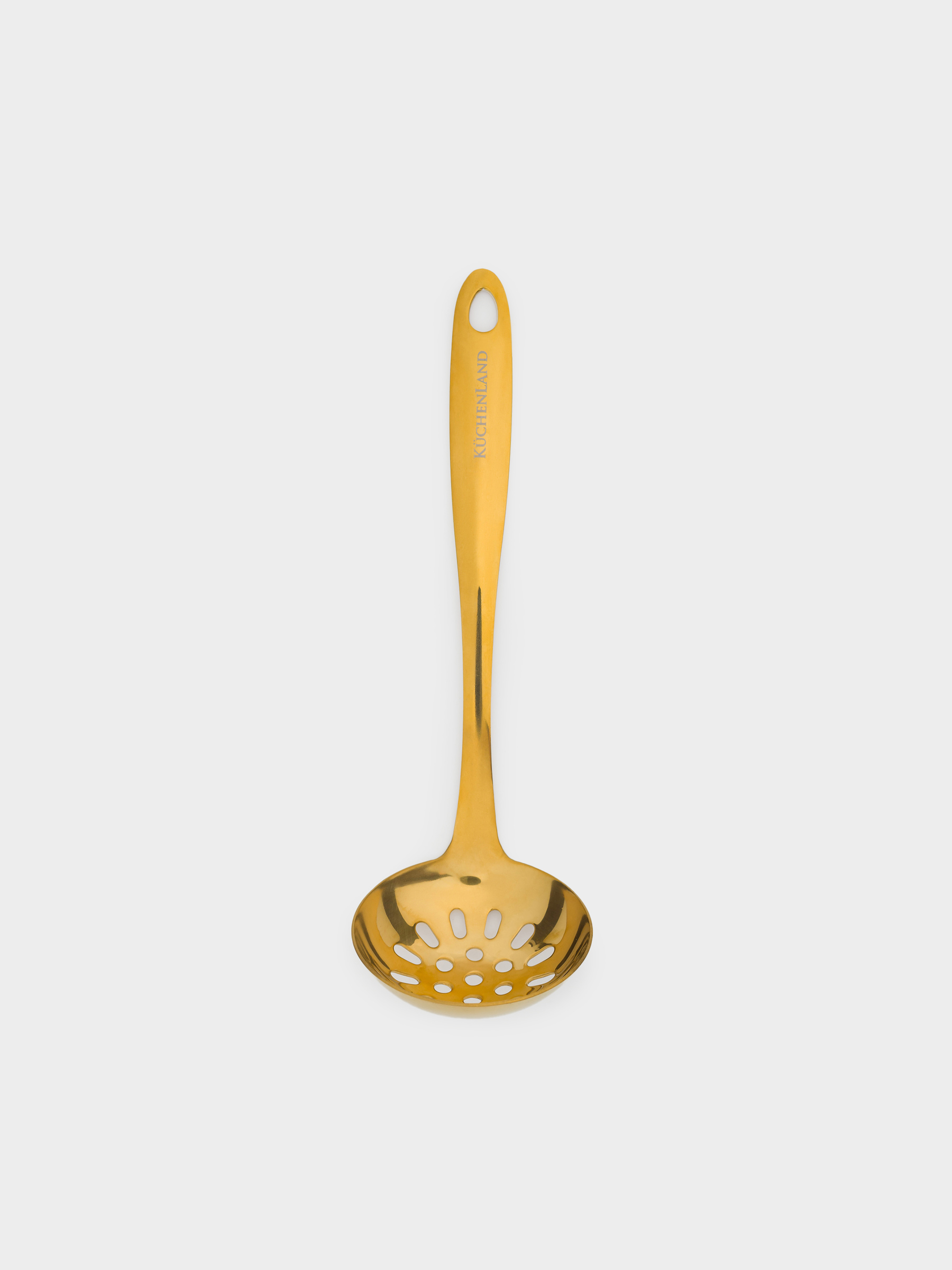 Шумовка, 24 см, сталь, золотистая, Palatial