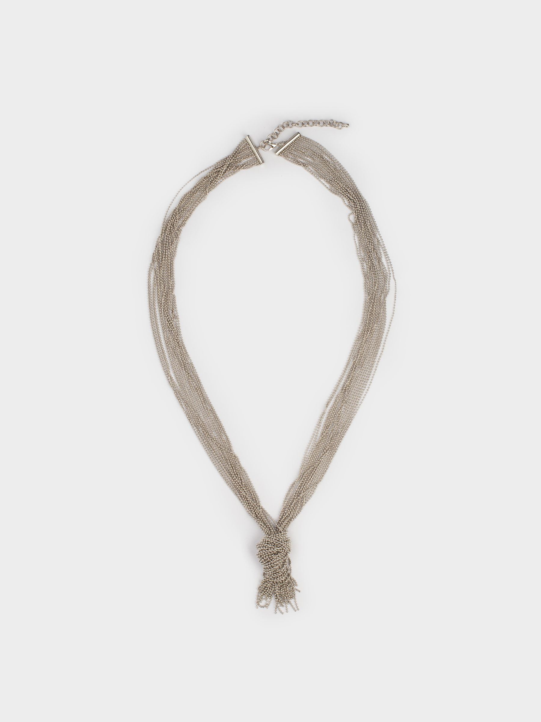 Алқа, 1 м, металл, күміс, түйін, Jewelry knot, image-0