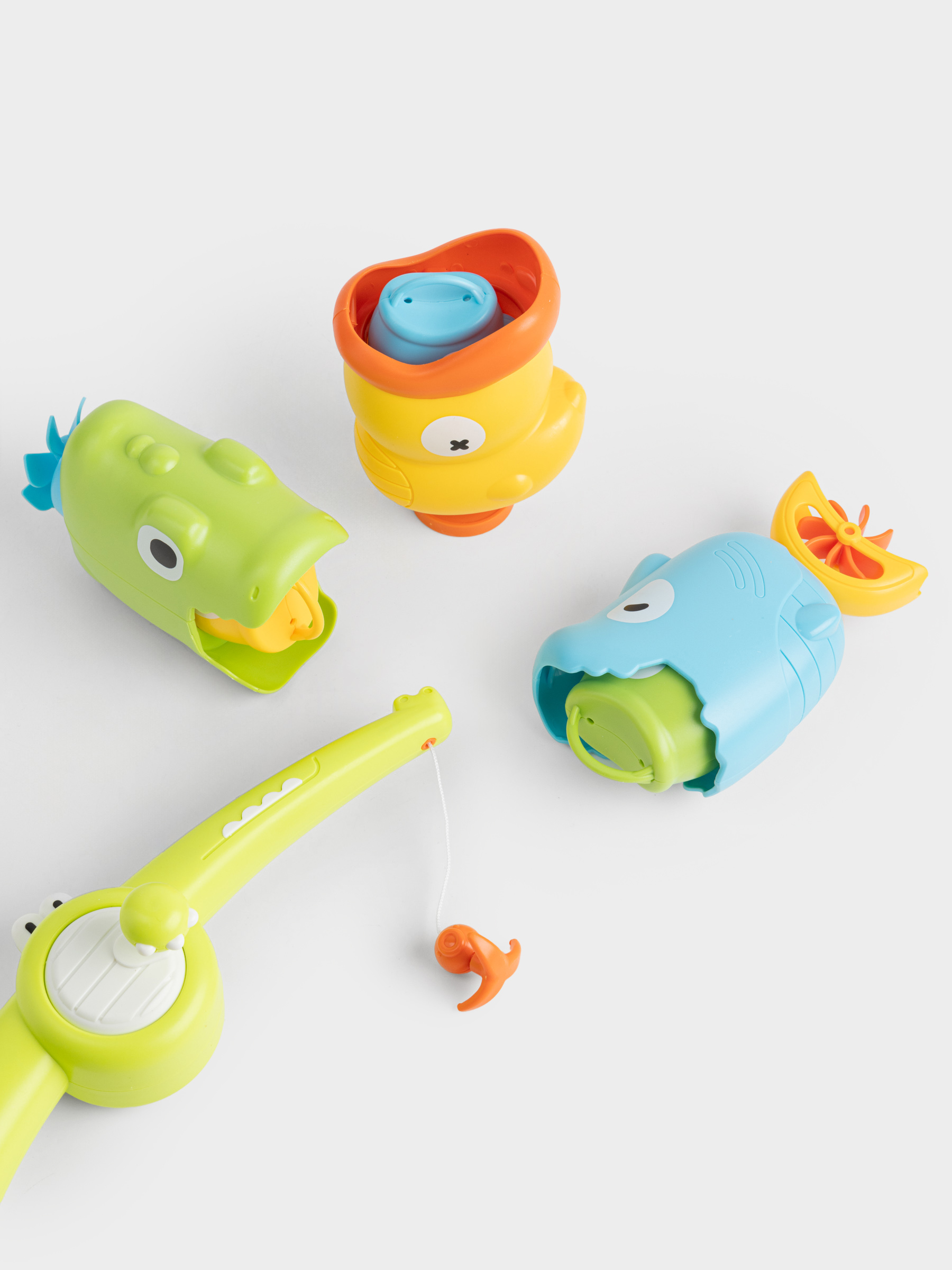 Набор игровой, 4 пр, пластик, цветной, Рыбалка, Aquatic animals, image-3