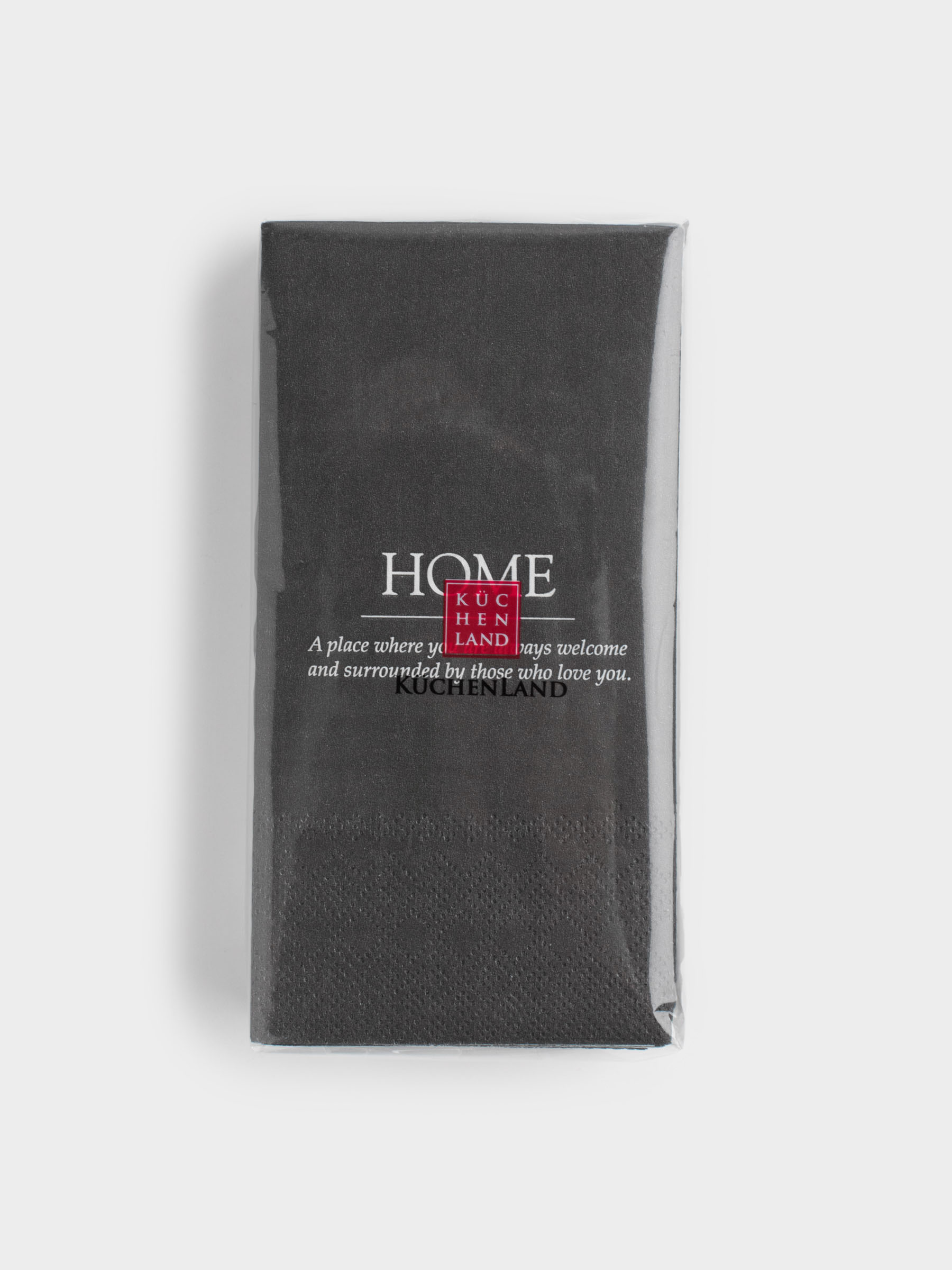 Салфетки бумажные, 33х33 см, 20 шт, прямоугольные, черные, Home, Course, image-3