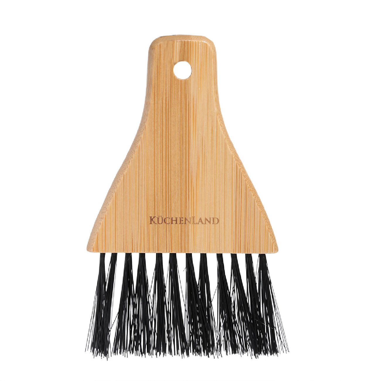 Қоқыс щеткасы, 17 см, бамбук/металл, қара, Black clean, image-1