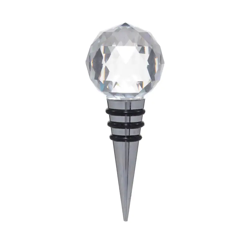 Пробка для винной бутылки, 11 см, сталь/стекло, Бриллиант, Diamond ,image-0