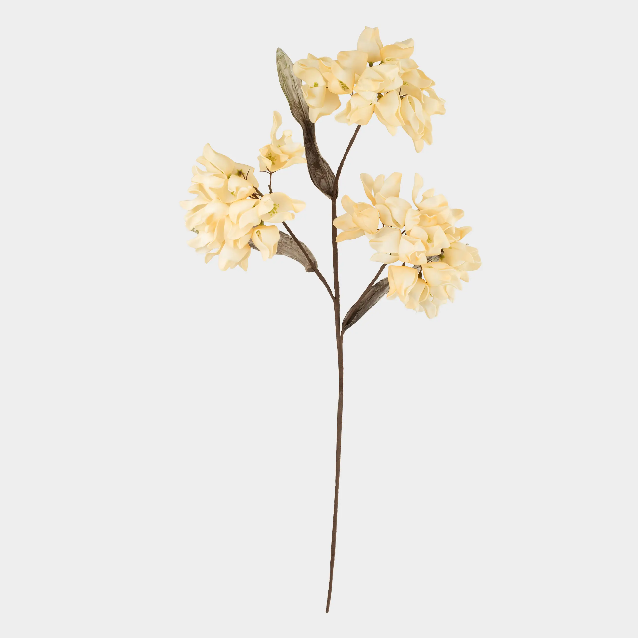 Ветка декоративная, 1 м, пластик/пенопласт, Молочная магнолия, Flower garden, image-0