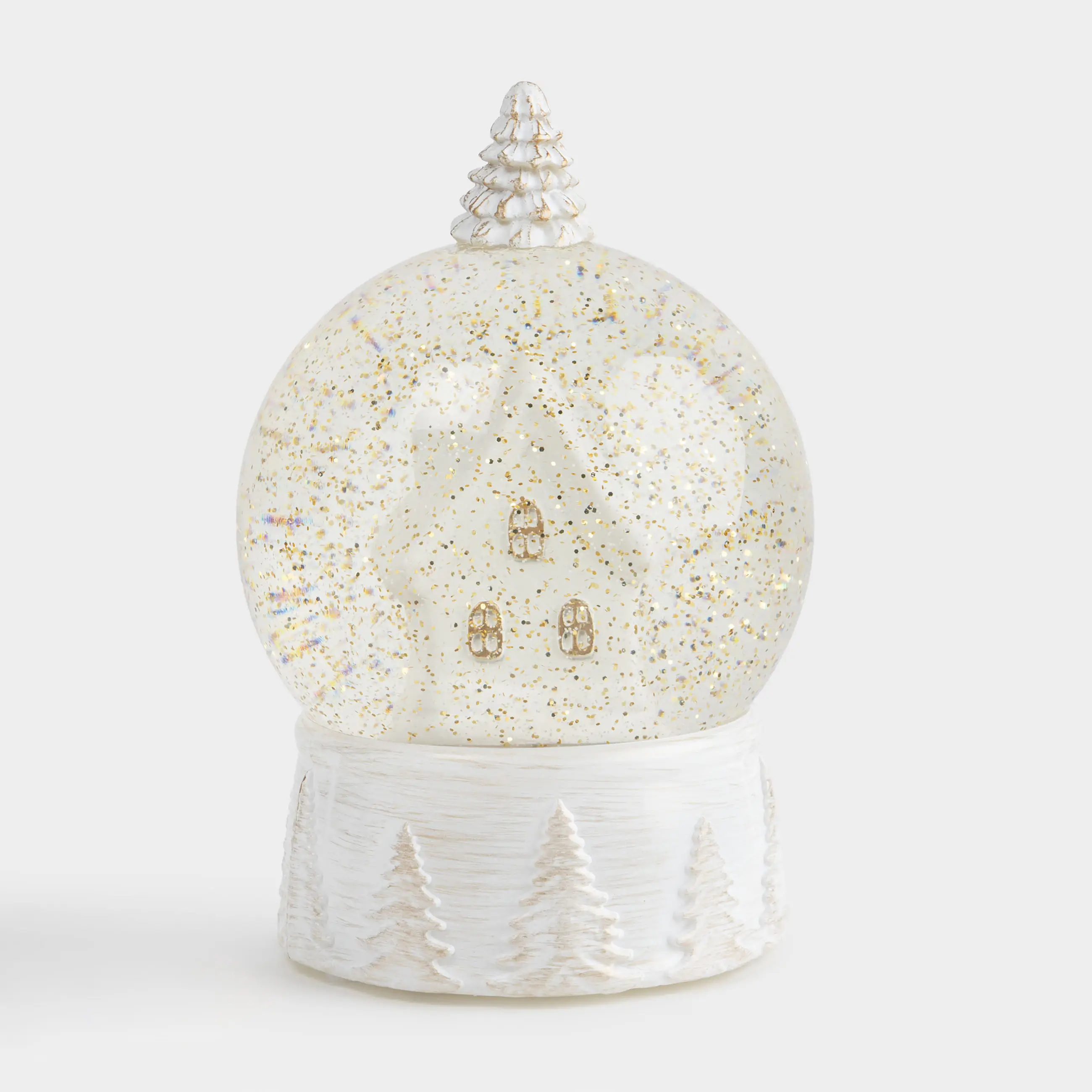 Қар шамы, 15 см, жарықтандырылған, пластик, ақ, Үй, White style