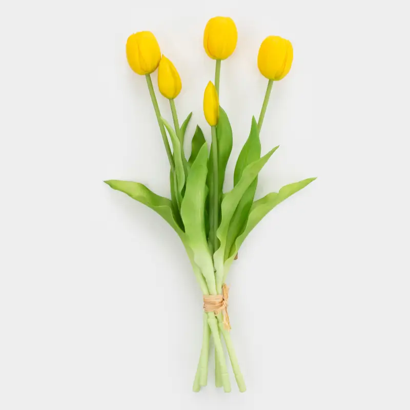 Букет искусственный, 39 см, пластик/металл, Желтые тюльпаны, Tulip garden ,image-0