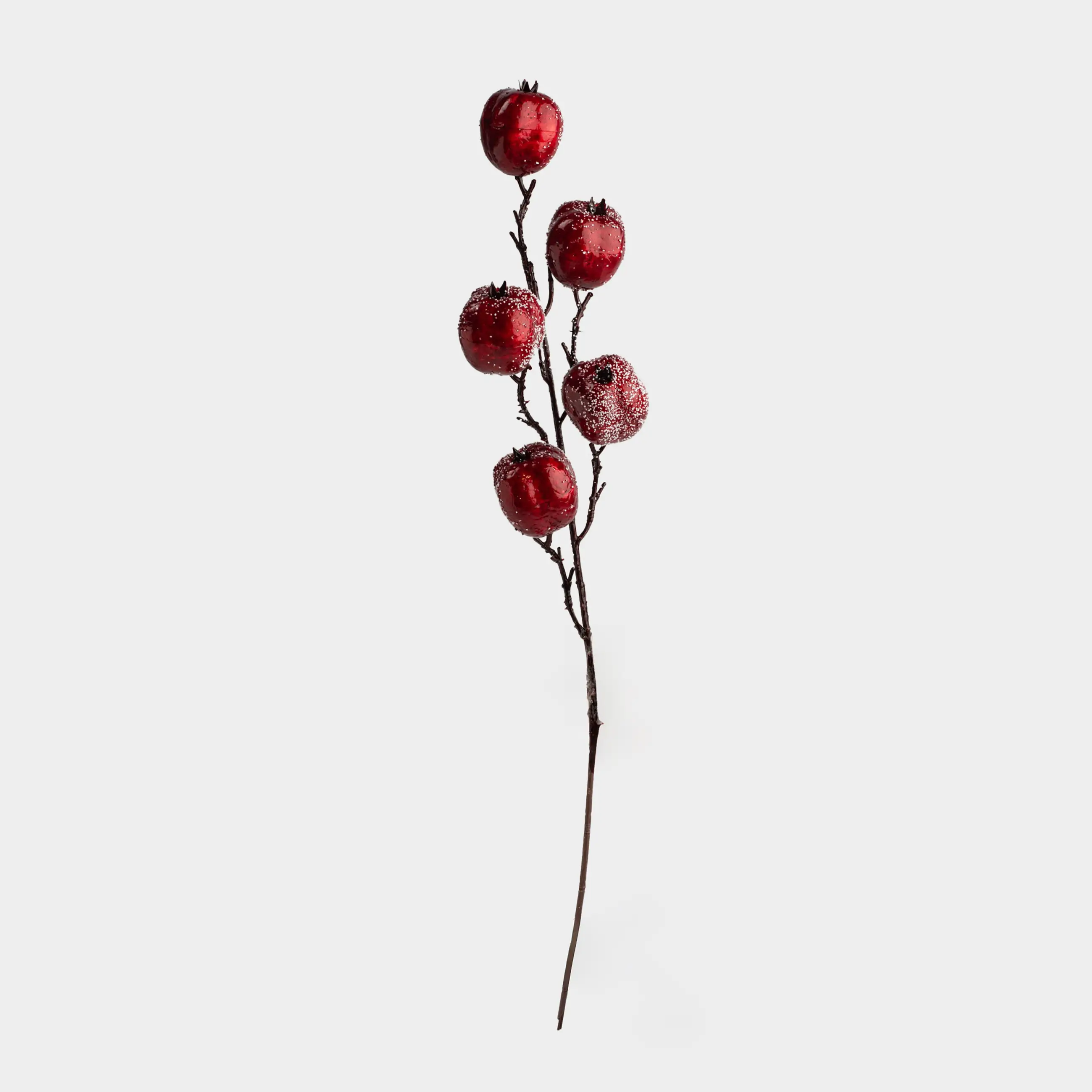 Ветка декоративная, 65 см, пенопласт, Гранаты, Garnet decor