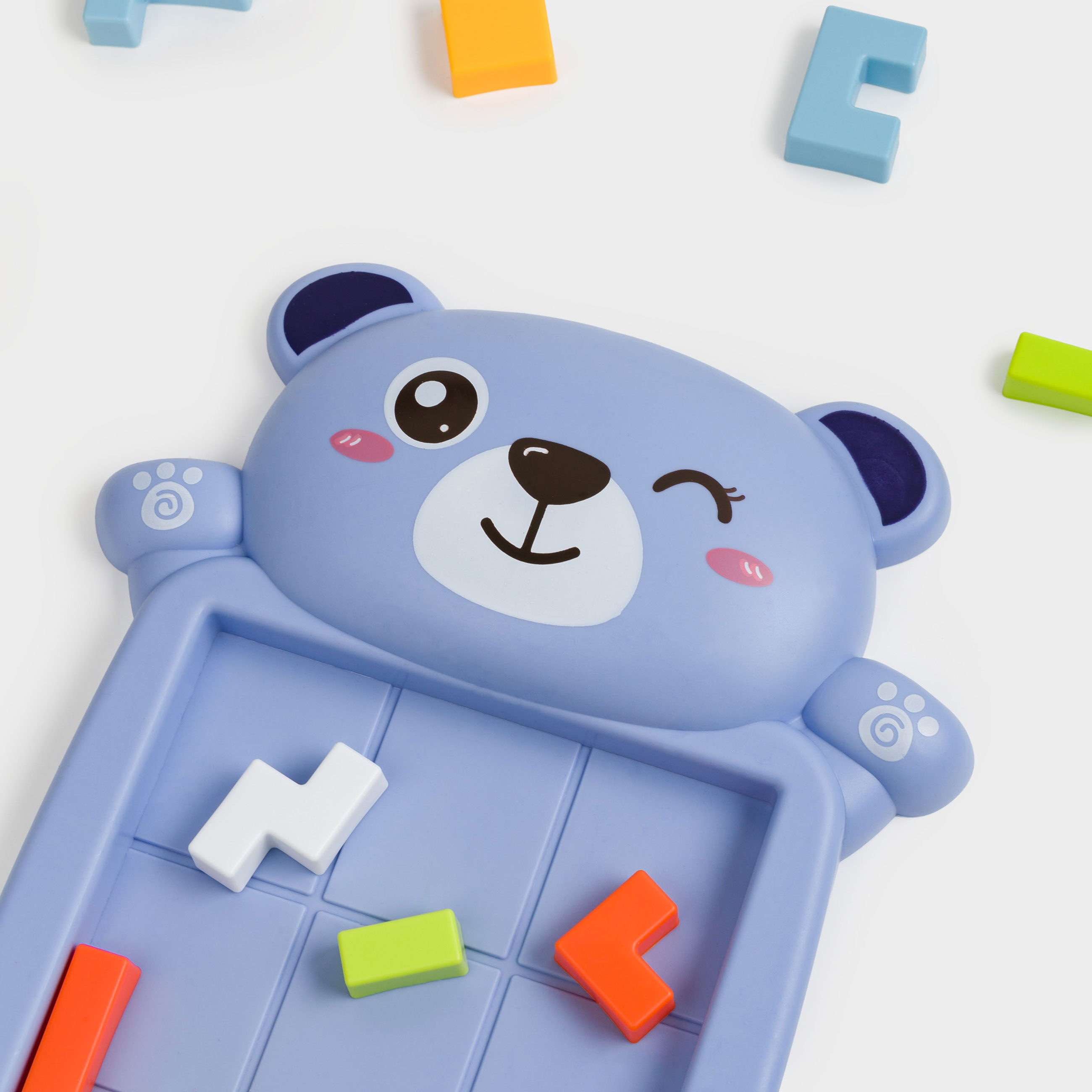 Игра-головоломка, 19 см, развивающая, пластик, синяя, Мишка, Bear, image-4