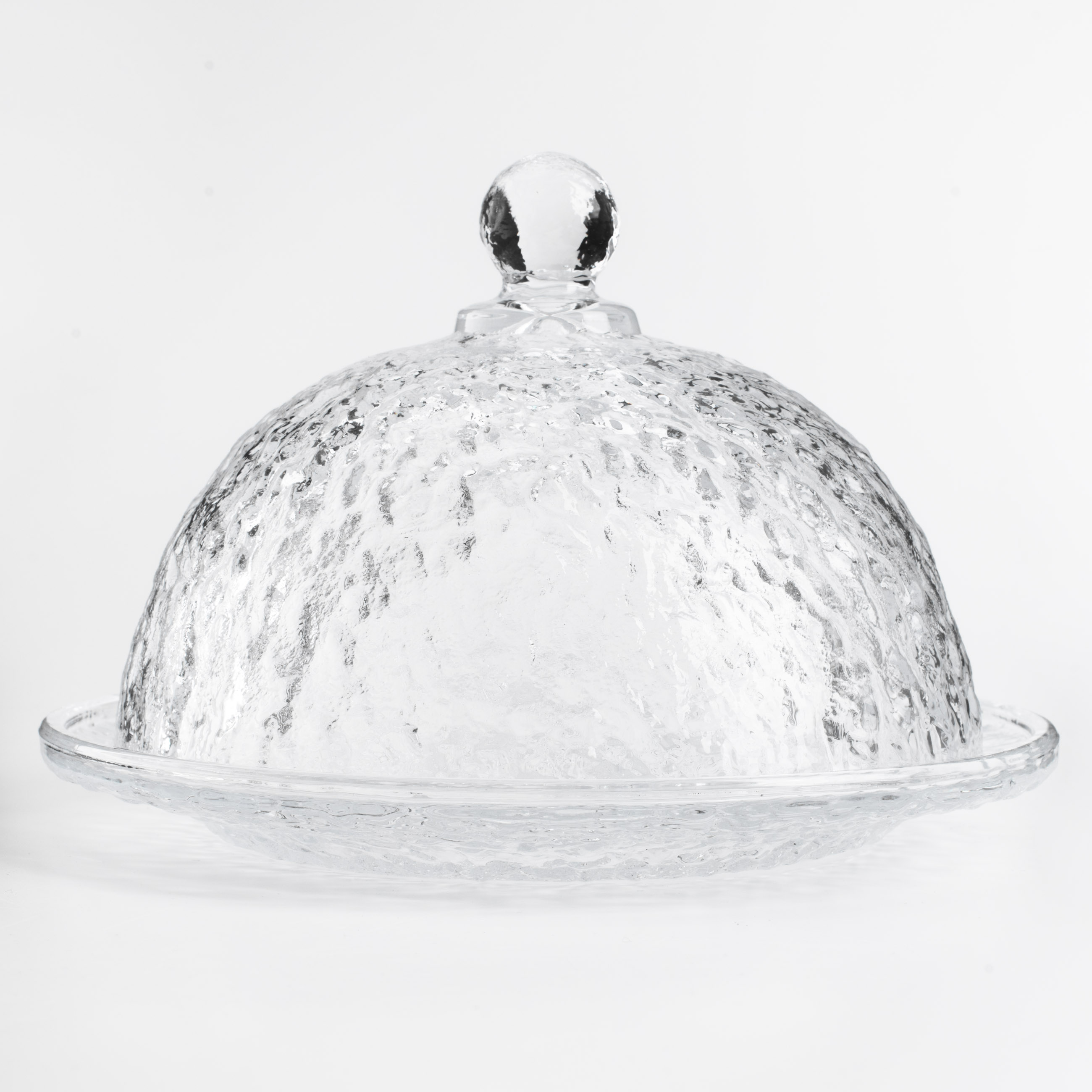 Блюдо с крышкой, 19х13 см, стекло, круглое, Nautilus, image-1