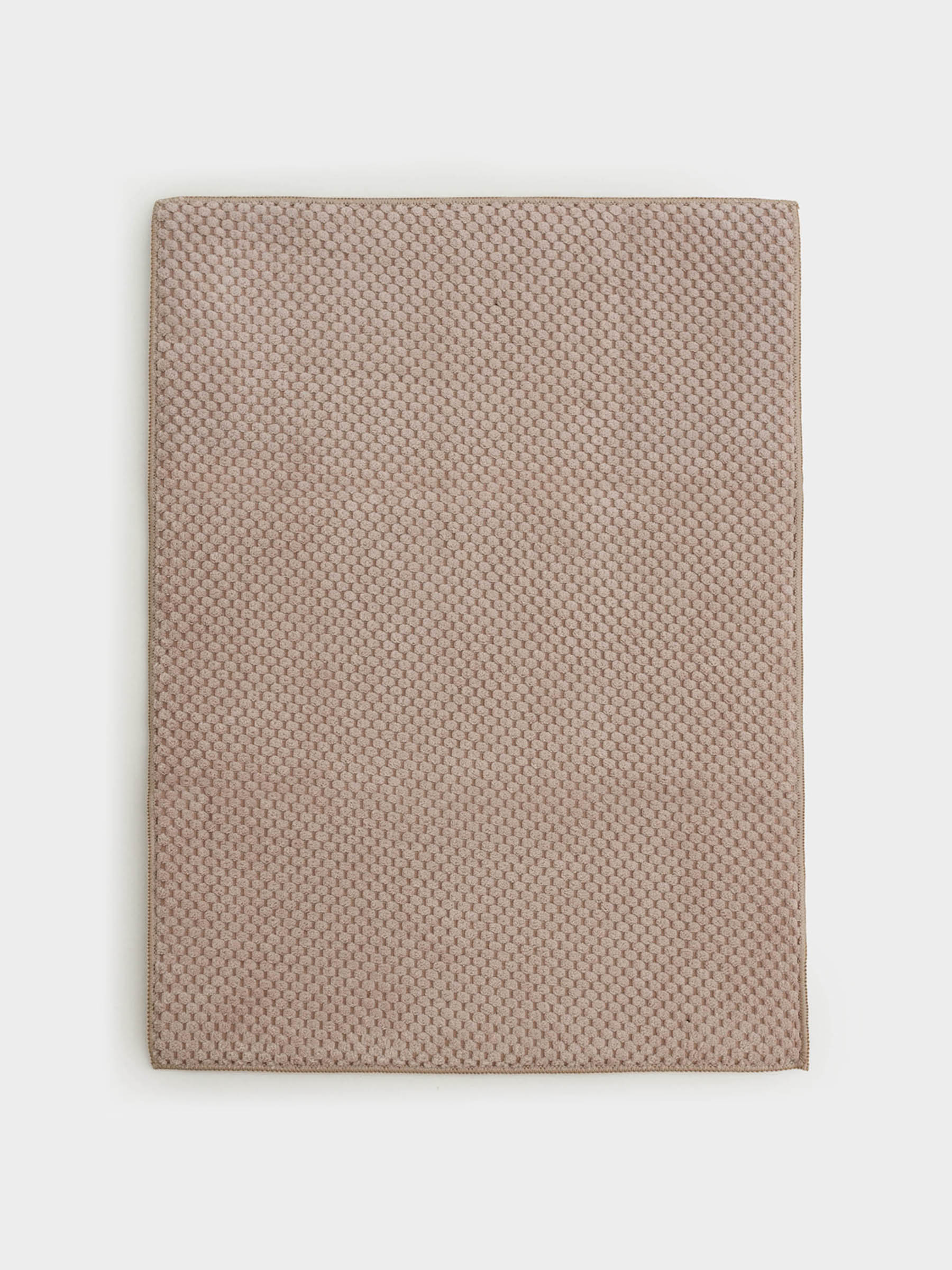 Коврик для сушки посуды, 51х38 см, микрофибра, бежевый, Clean, image-0