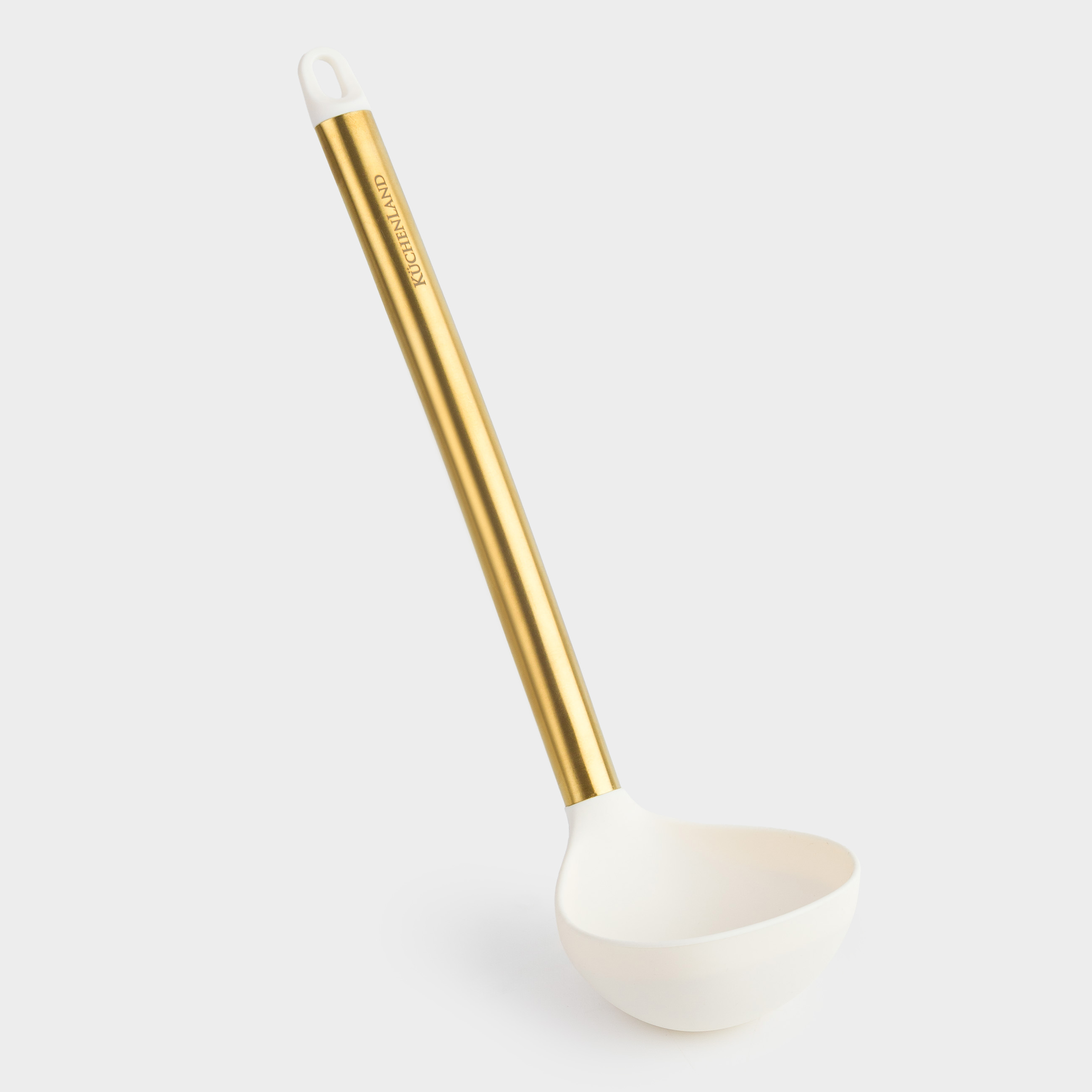 Половник, 31 см, силикон/сталь, молочный, Bello gold, image-2