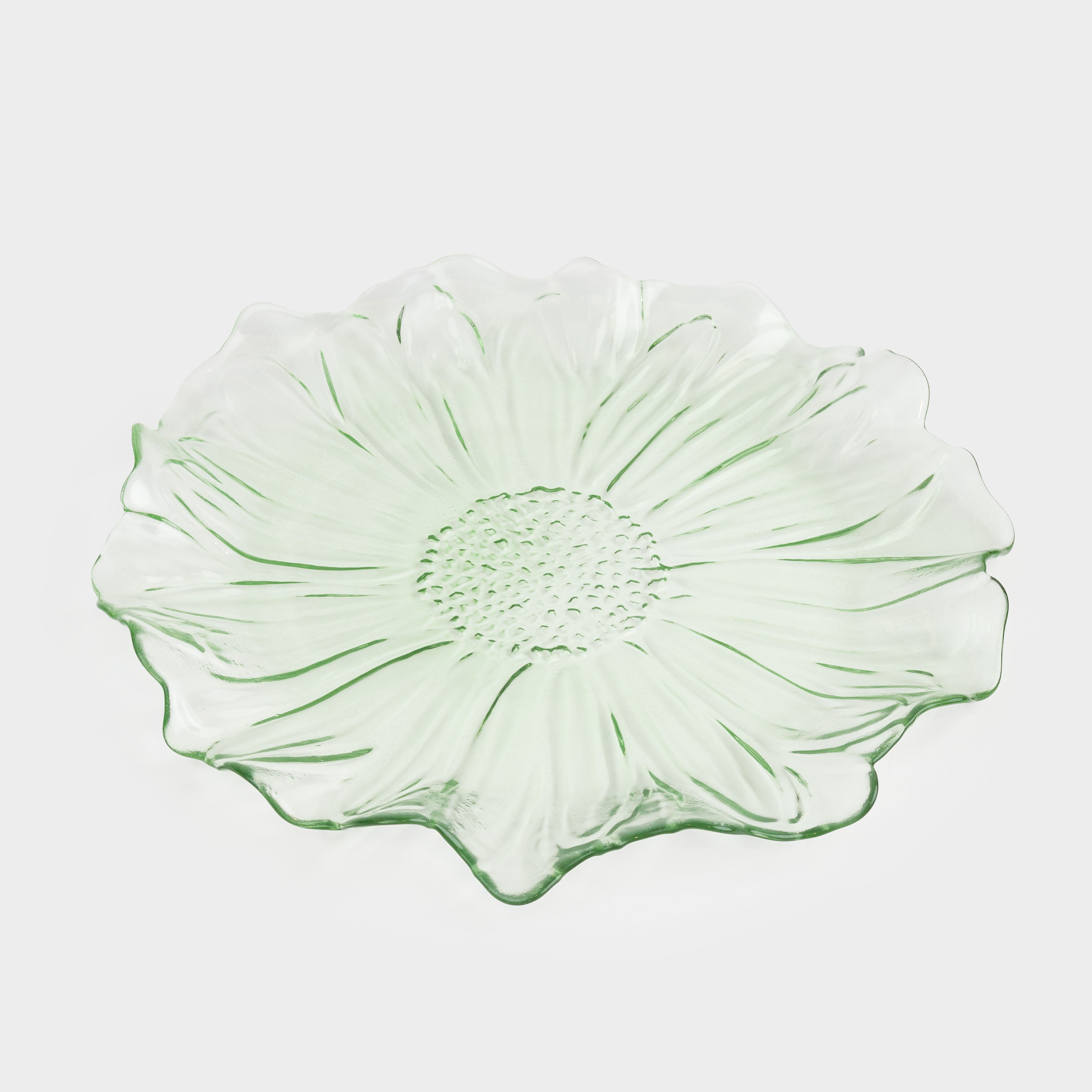 Ыдыс, 26 см, шыны Р, жасыл, Гүл, Fleur color, image-0