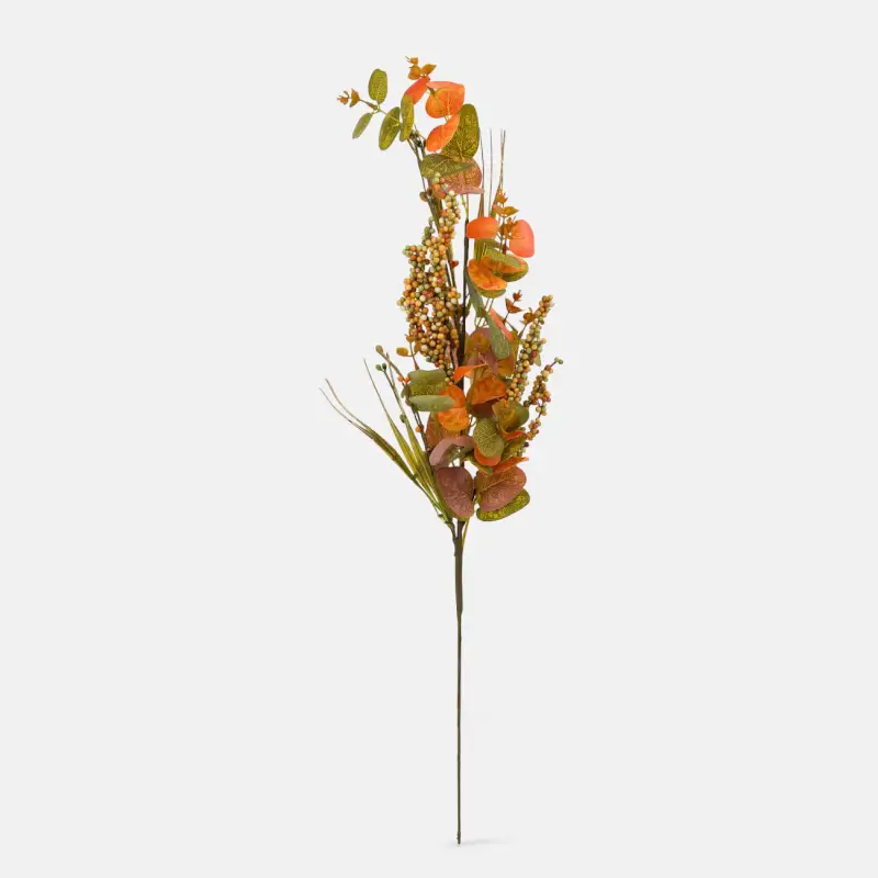 Ветка декоративная, 66 см, полиэстер/пенопласт, Разноцветные листья, Forest symphony decor, image-0