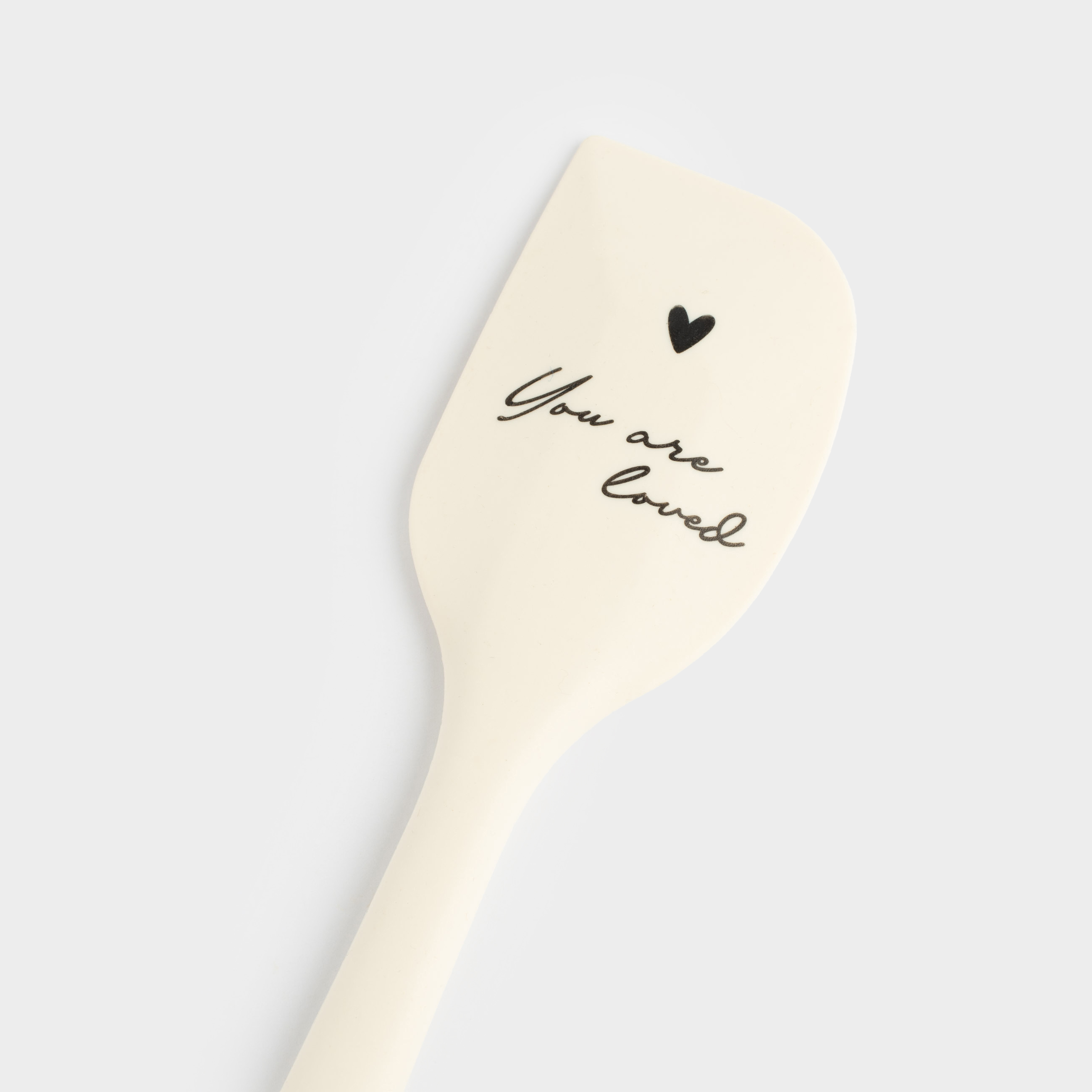 Лопатка-шпатель, 27 см, силикон, молочная, You are loved, Amour, image-4