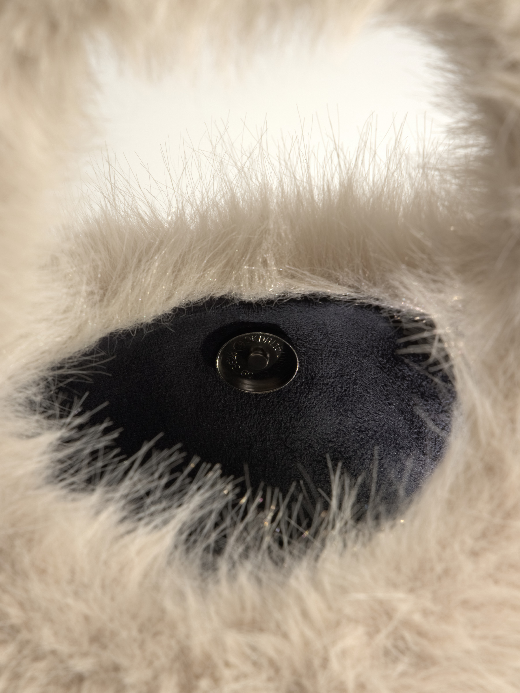 Сумка женская, 33х20 см, с ручкой, искусственный мех, бежевая, Bushy beauty, image-3